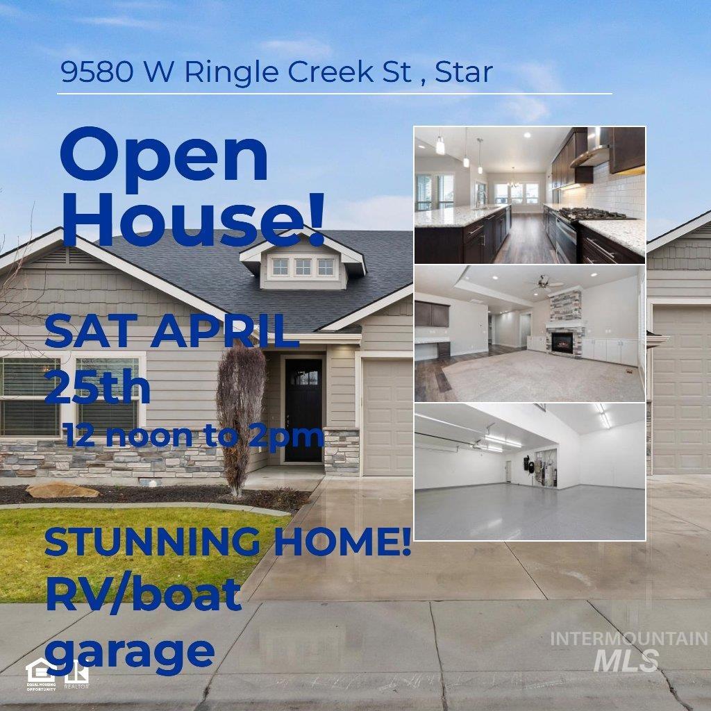 9580 W Ringle Creek, Star, Idaho 83669, 3 Bedrooms, 2 Bathrooms, Residential For Sale, Price $709,900,MLS 98976570