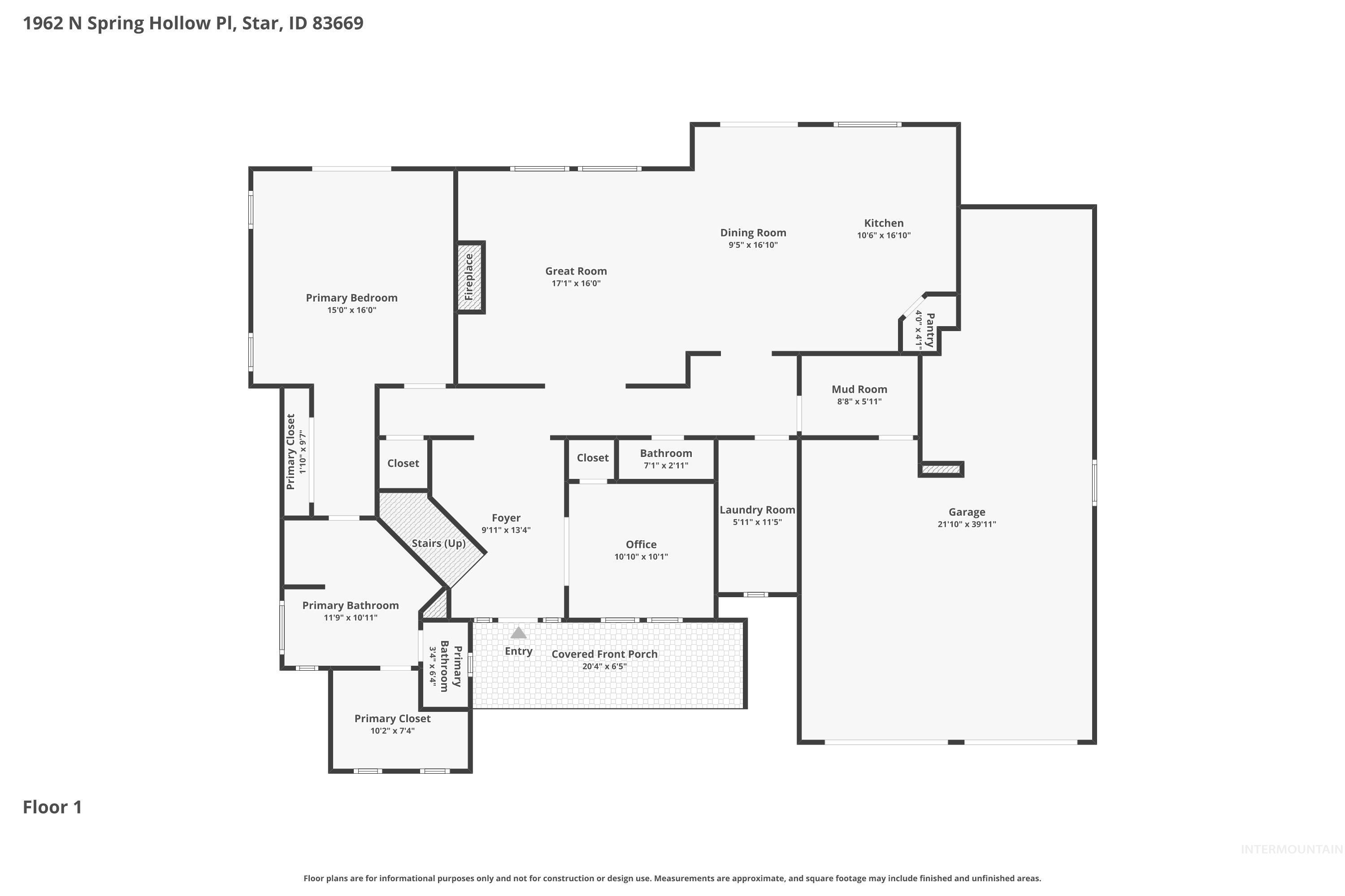 1962 N Spring Hollow Place, Star, Idaho 83669, 4 Bedrooms, 3.5 Bathrooms, Residential For Sale, Price $1,019,300,MLS 98976698