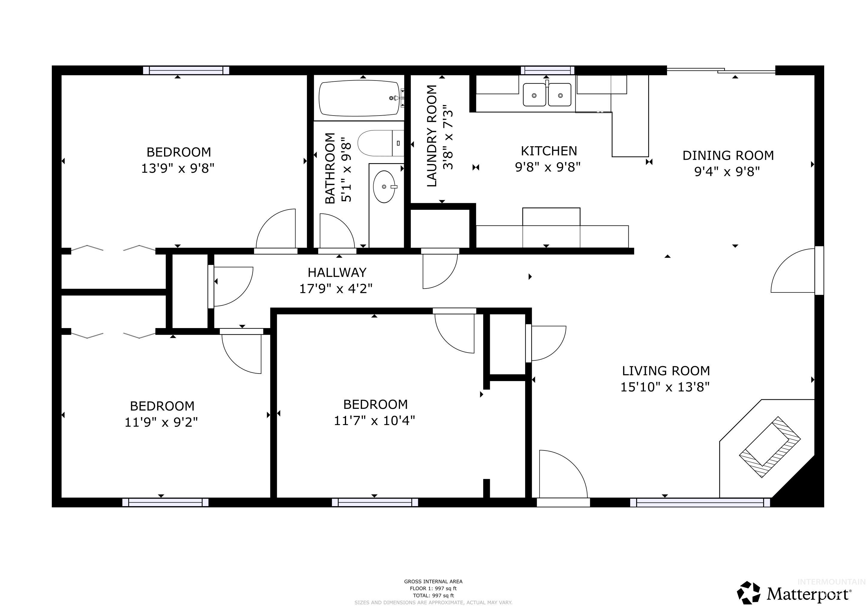 425 W N 5th St., Grangeville, Idaho 83530, 3 Bedrooms, 1 Bathroom, Residential For Sale, Price $165,000,MLS 98976740