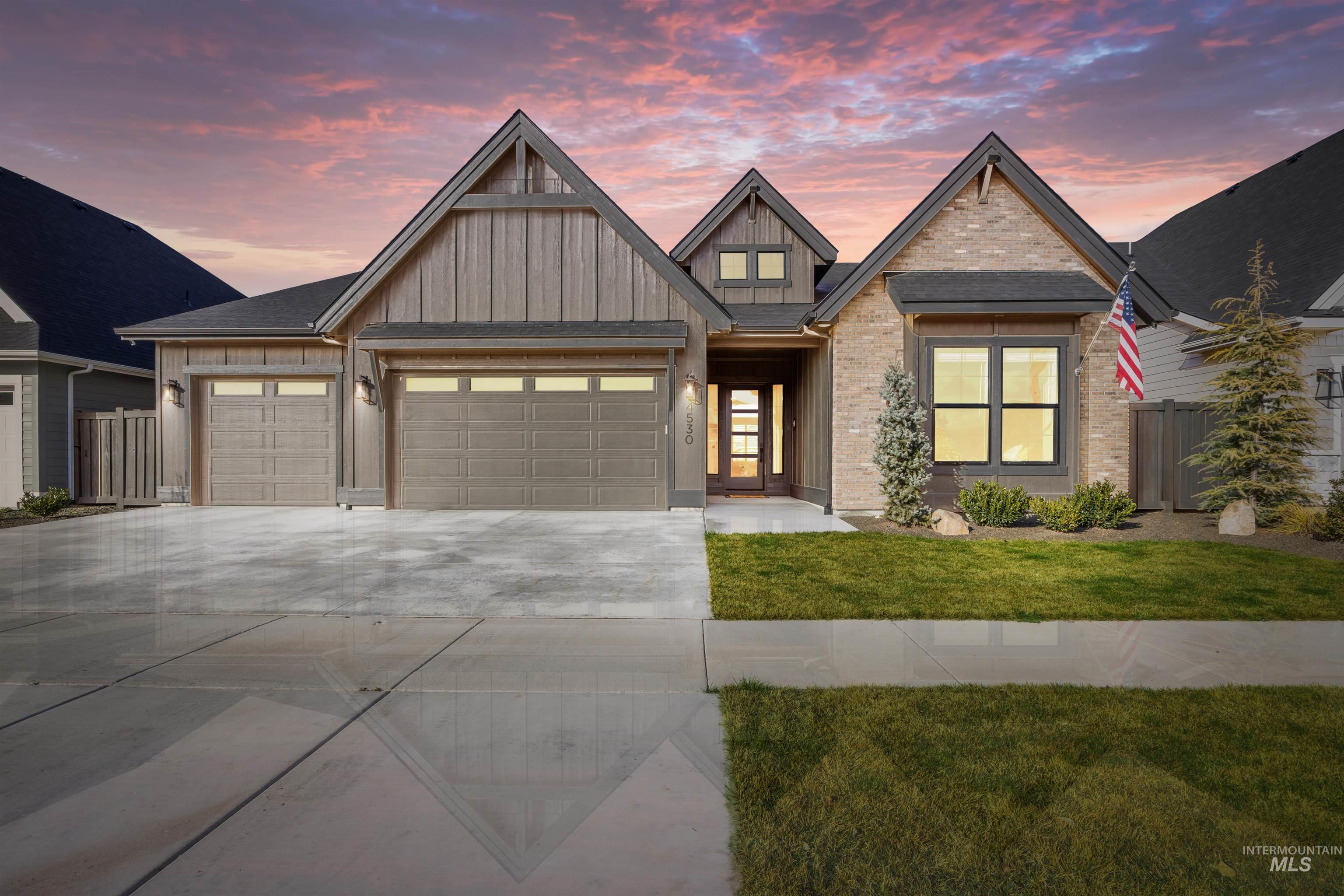 4530 W Durango Dr, Meridian, Idaho 83646-1639, 4 Bedrooms, 3.5 Bathrooms, Residential For Sale, Price $974,777, 98976824