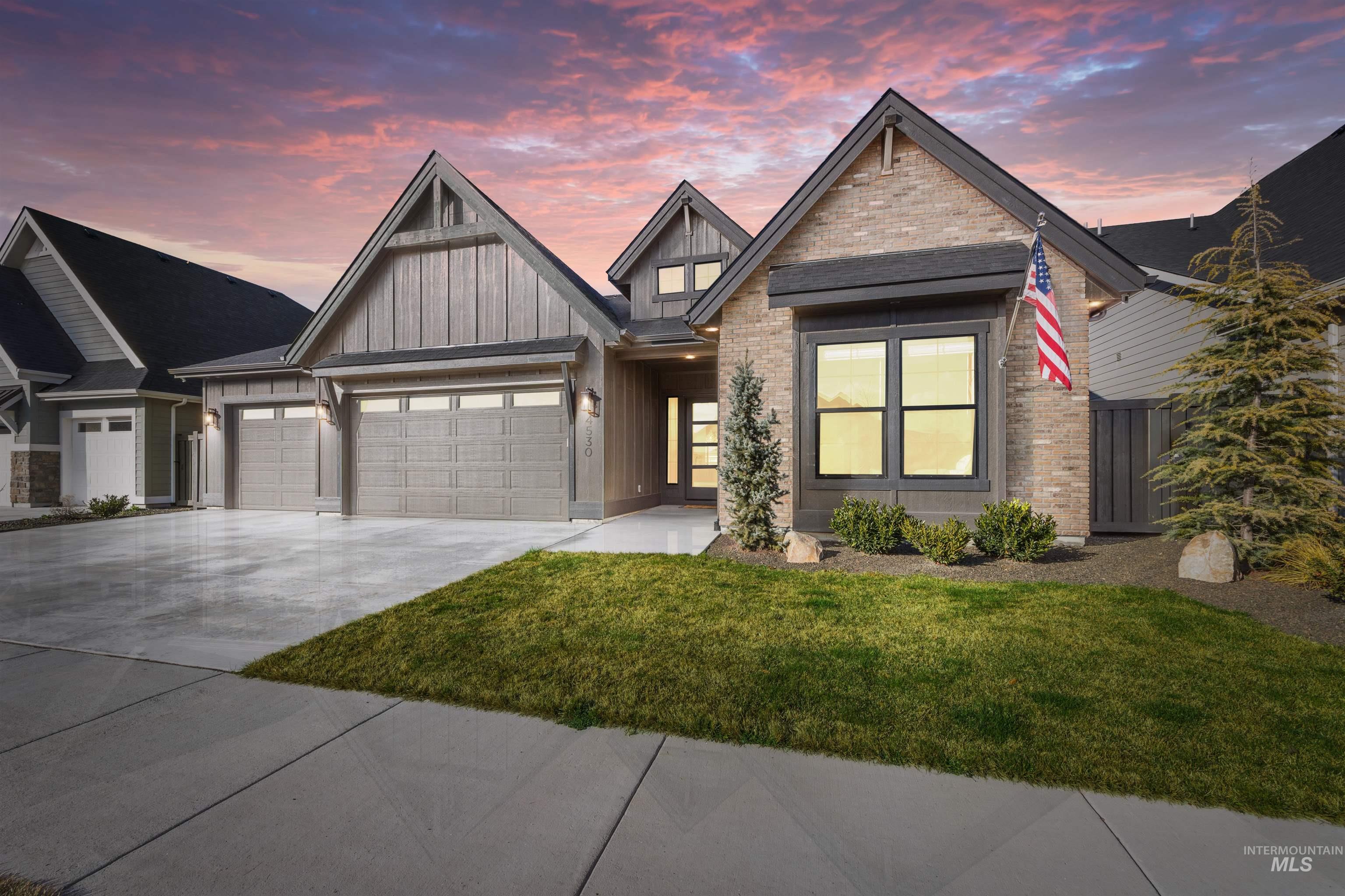 4530 W Durango Dr, Meridian, Idaho 83646-1639, 4 Bedrooms, 3.5 Bathrooms, Residential For Sale, Price $949,776, 98976824