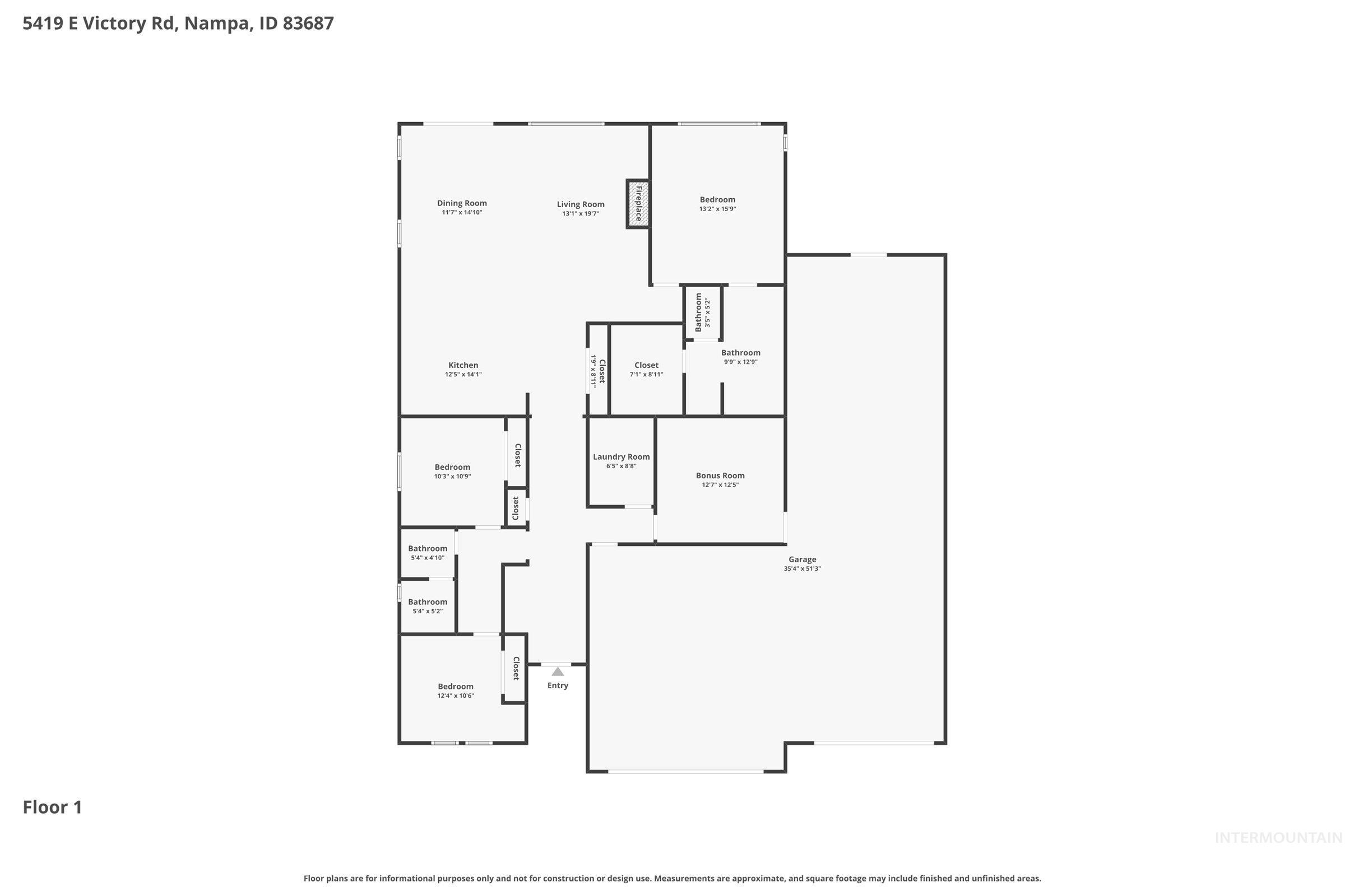 5419 E Victoria Falls Dr, Nampa, Idaho 83686, 3 Bedrooms, 2 Bathrooms, Residential For Sale, Price $559,500,MLS 98976849