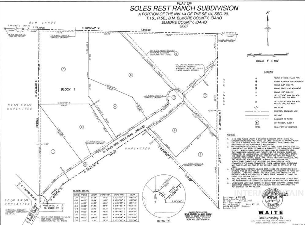 TBD W Soles Rest Creek Dr, Mountain Home, Idaho 83647, Land For Sale, Price $180,000,MLS 98976853