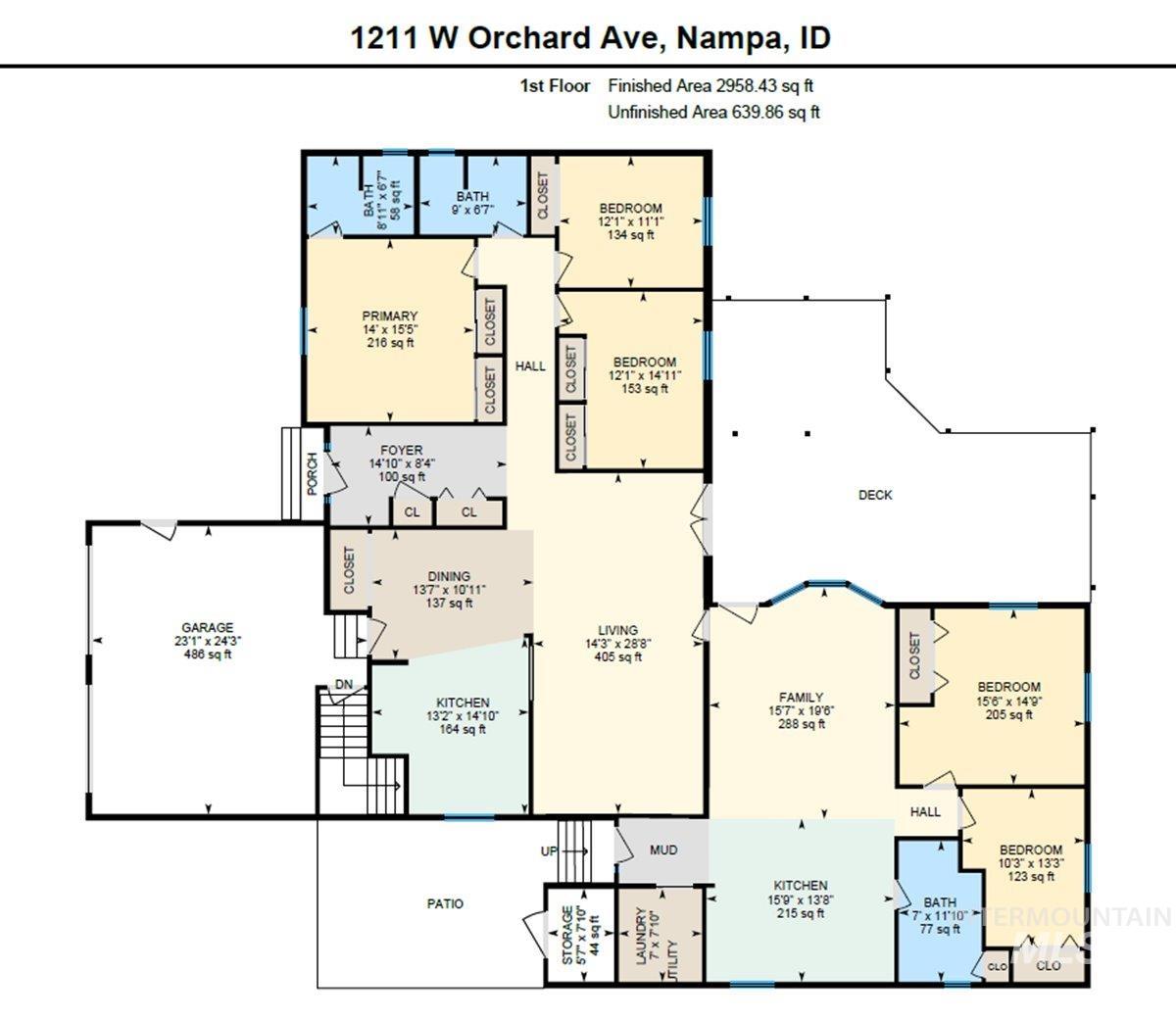 1211 W Orchard Ave, Nampa, Idaho 83651, 5 Bedrooms, 3 Bathrooms, Residential For Sale, Price $699,000,MLS 98977173