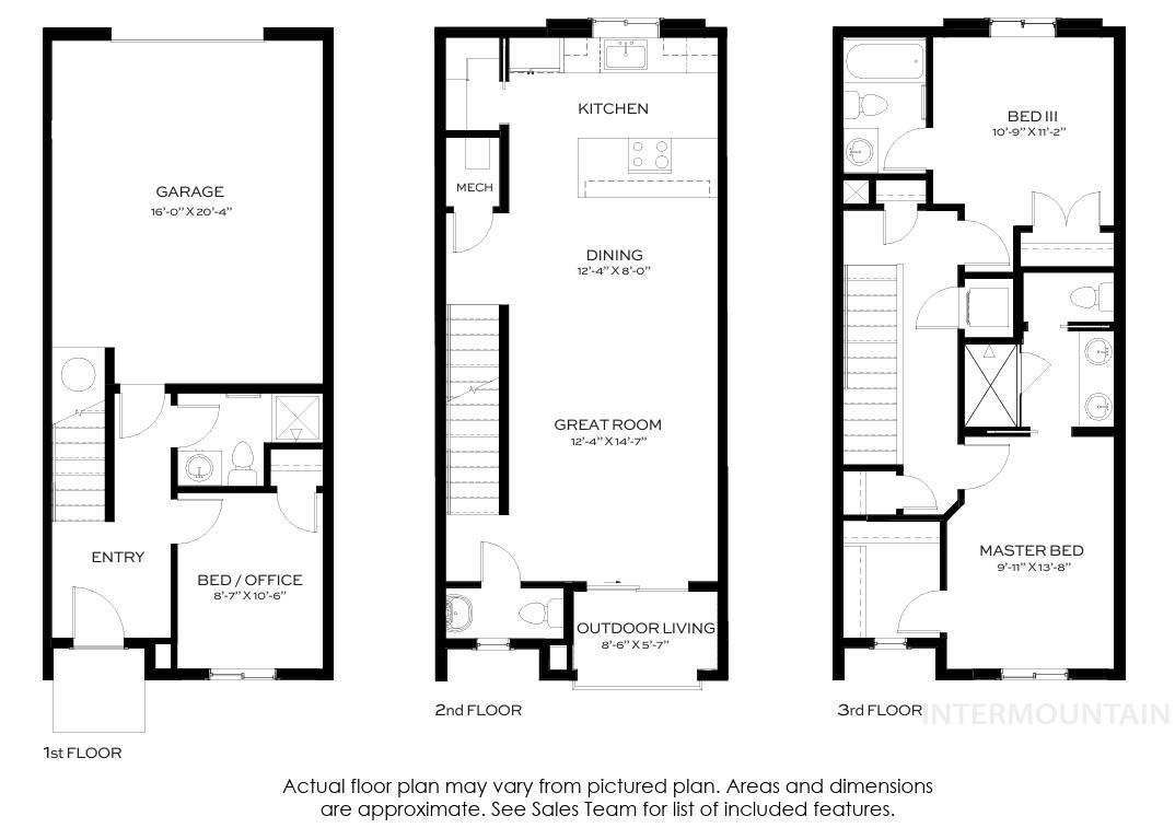 1659 W Burlison Ln., Boise, Idaho 83705, 3 Bedrooms, 3.5 Bathrooms, Residential For Sale, Price $464,880,MLS 98977280
