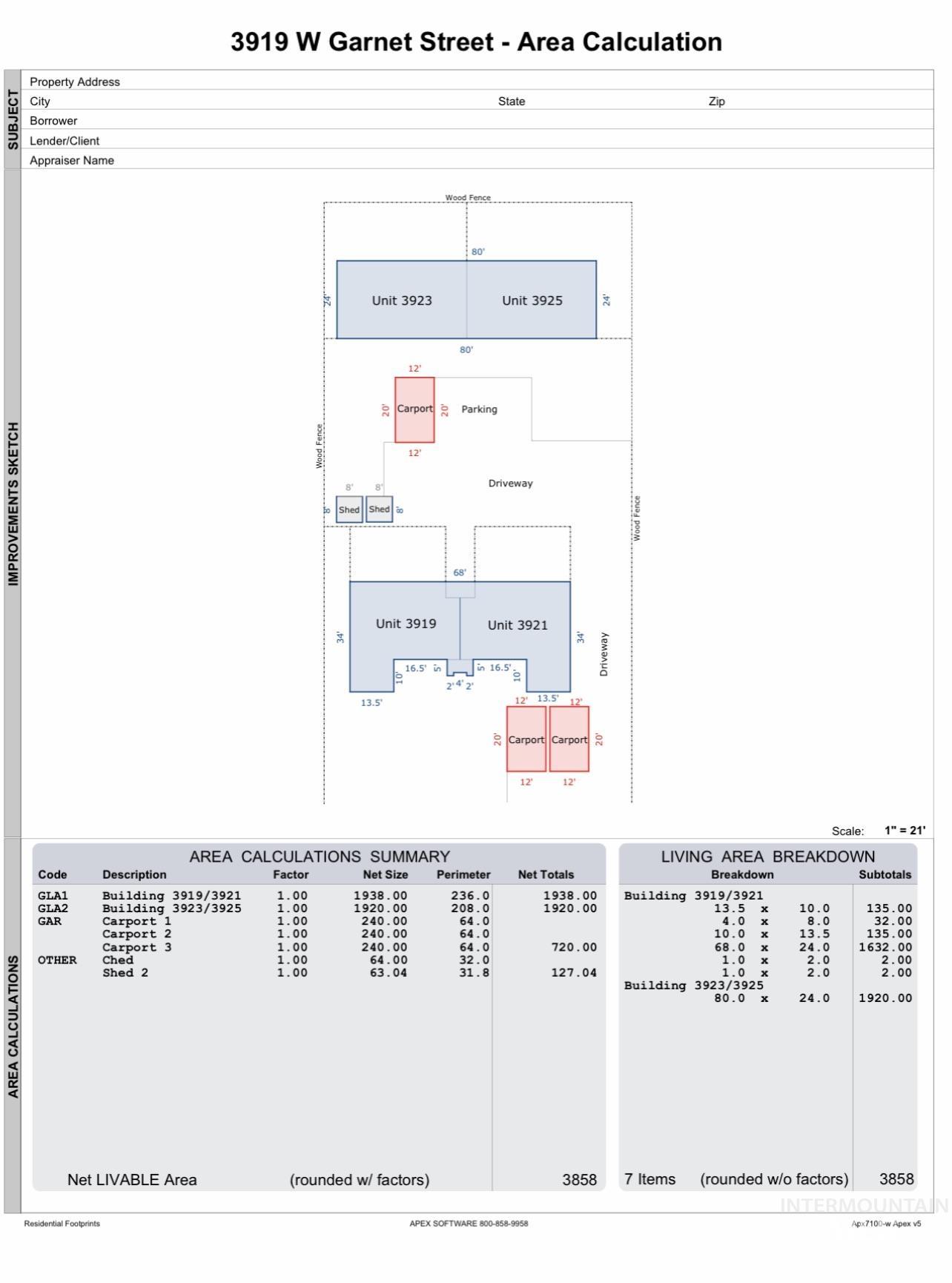 3919 W Garnet St, Boise, Idaho 83703, 2 Bedrooms, 1 Bathroom, Residential Income For Sale, Price $1,200,000, 98977348