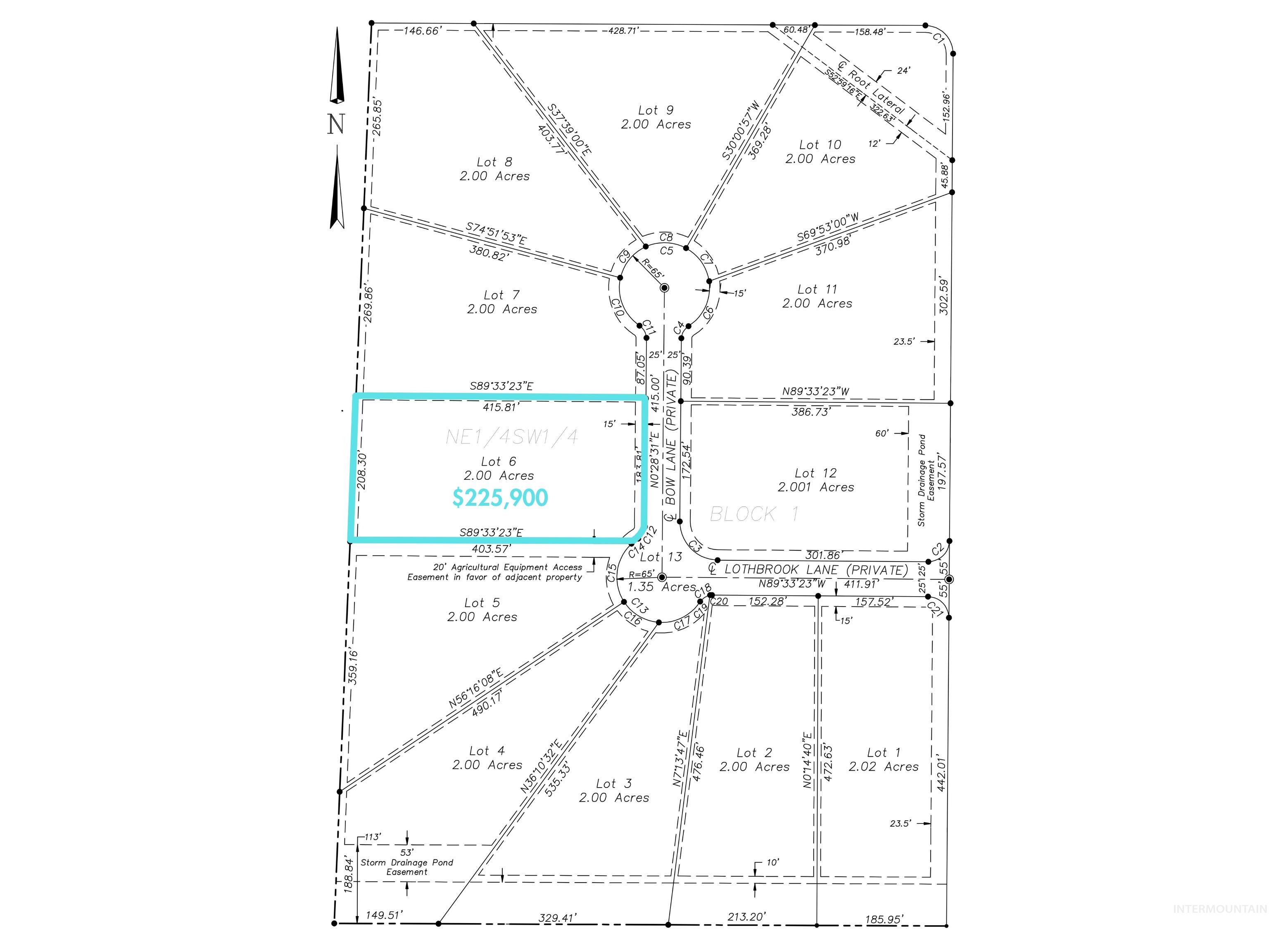 18355 Bow Lane, Wilder, Idaho 83676, Land For Sale, Price $233,000, 98977639