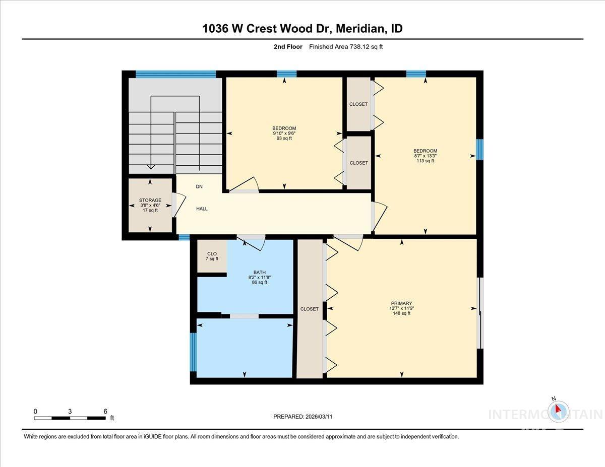 1036 W Crest Wood Dr, Meridian, Idaho 83642, 3 Bedrooms, 1.5 Bathrooms, Residential For Sale, Price $374,900, 98977703
