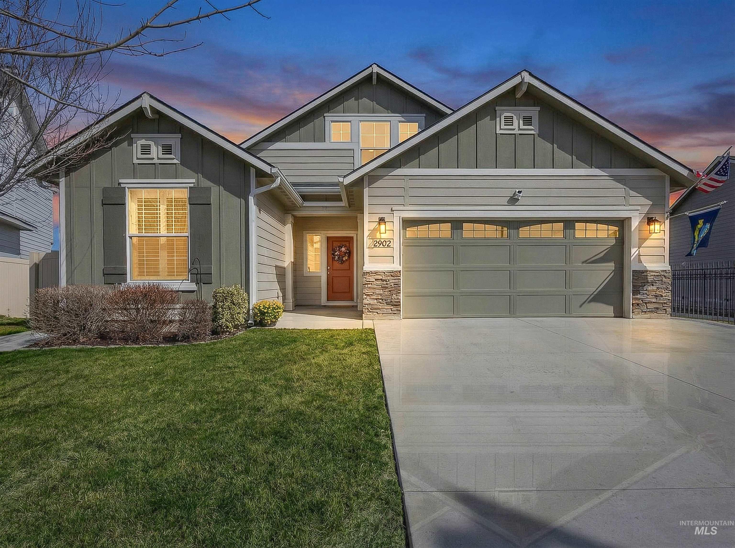 4202 W Peak Cloud Dr, Meridian, Idaho 83642, 3 Bedrooms, 2 Bathrooms, Residential For Sale, Price $484,900,MLS 98977705