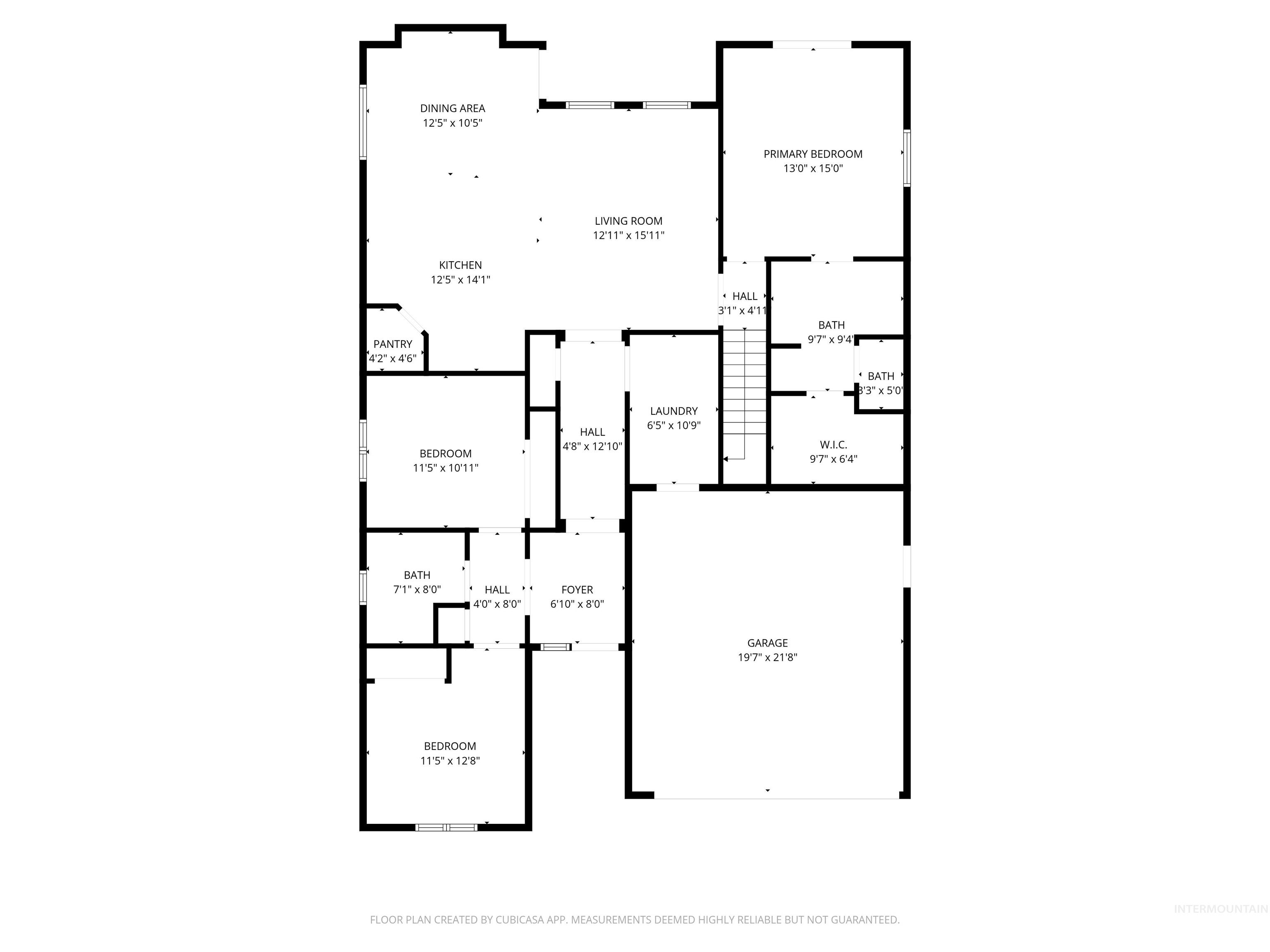 4202 W Peak Cloud Dr, Meridian, Idaho 83642, 3 Bedrooms, 2 Bathrooms, Residential For Sale, Price $484,900,MLS 98977705