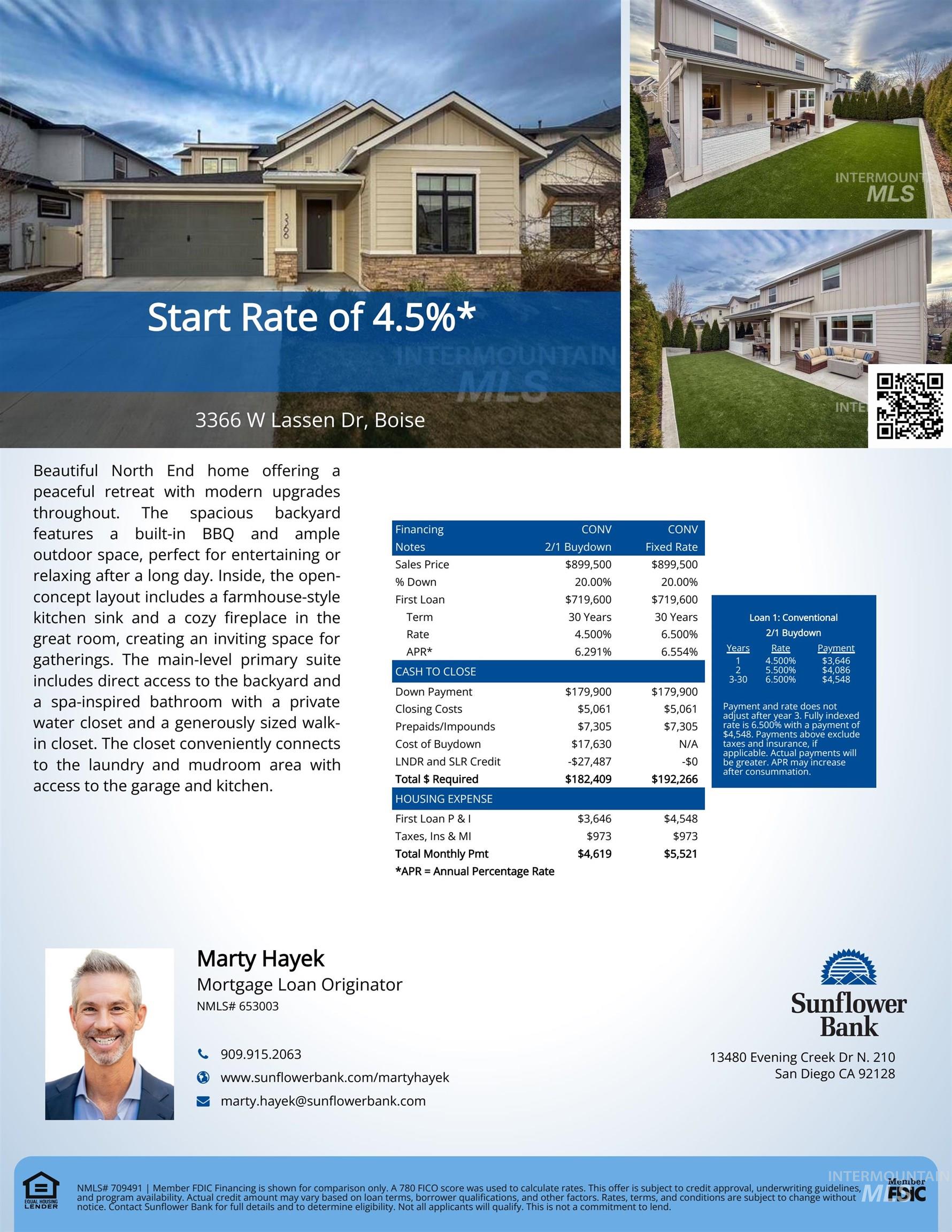 3366 W Lassen Dr, Boise, Idaho 83703, 5 Bedrooms, 4 Bathrooms, Residential For Sale, Price $899,500,MLS 98977863
