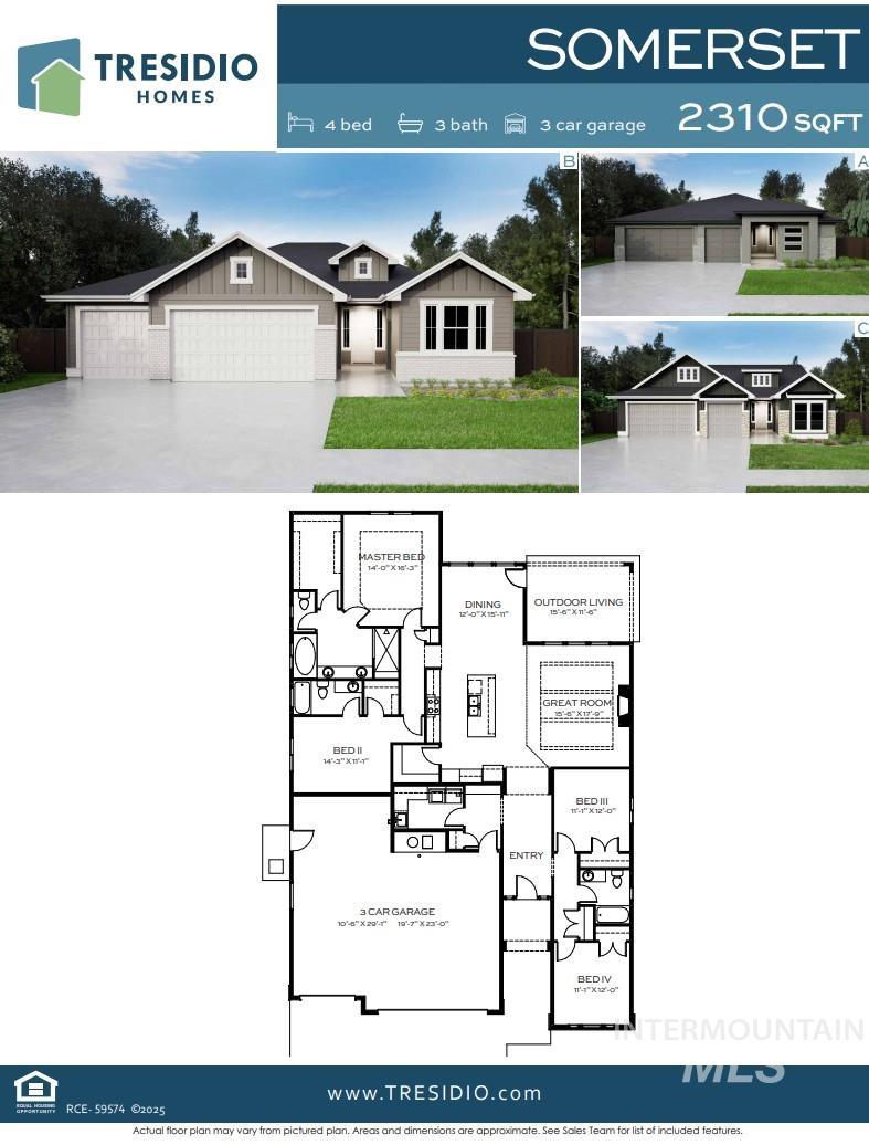 563 N Morehouse Ave., Eagle, Idaho 83616, 4 Bedrooms, 3 Bathrooms, Residential For Sale, Price $869,880, 98977872