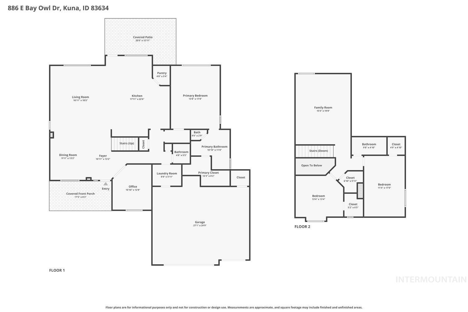 886 E Bay Owl Dr, Kuna, Idaho 83634, 3 Bedrooms, 2.5 Bathrooms, Residential For Sale, Price $665,000,MLS 98978024