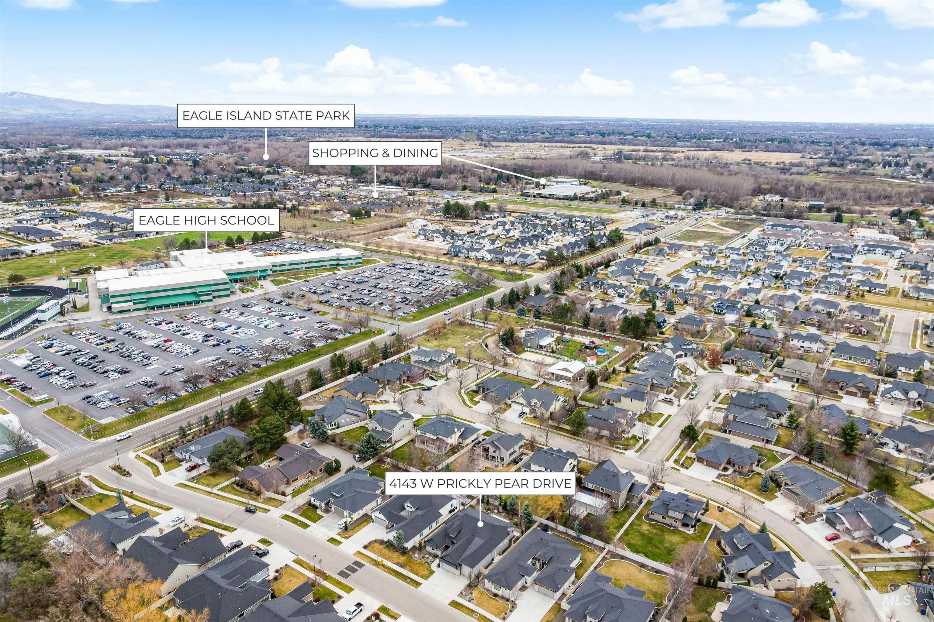 4143 W Prickly Pear Dr, Eagle, Idaho 83616, 3 Bedrooms, 2.5 Bathrooms, Residential For Sale, Price $874,900, 98978058