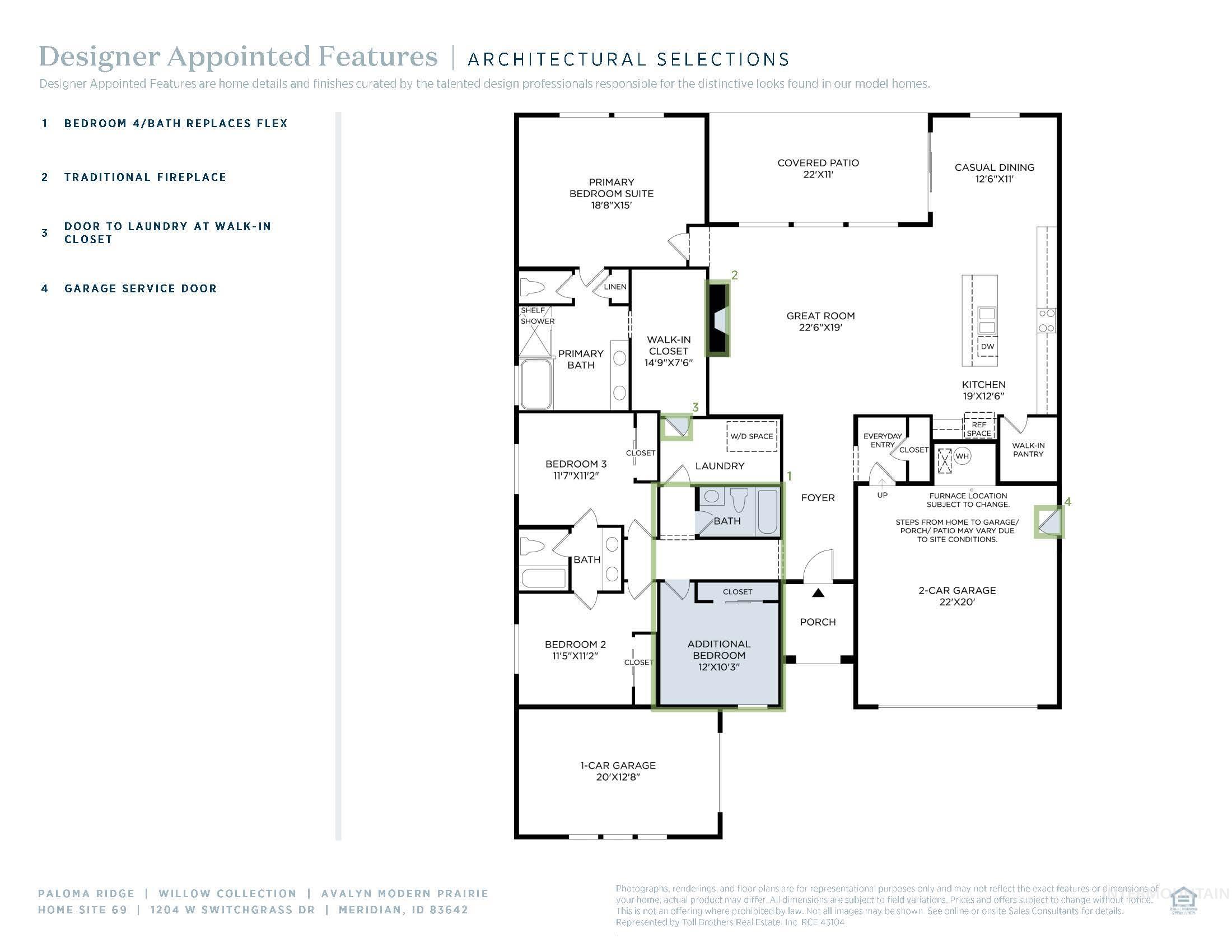 1204 W Switchgrass Dr., Meridian, Idaho 83642, 4 Bedrooms, 3 Bathrooms, Residential For Sale, Price $674,000, 98978147