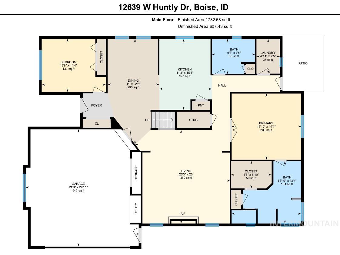 12639 W Huntly Dr., Boise, Idaho 83709-6179, 4 Bedrooms, 3 Bathrooms, Residential For Sale, Price $590,000,MLS 98978283