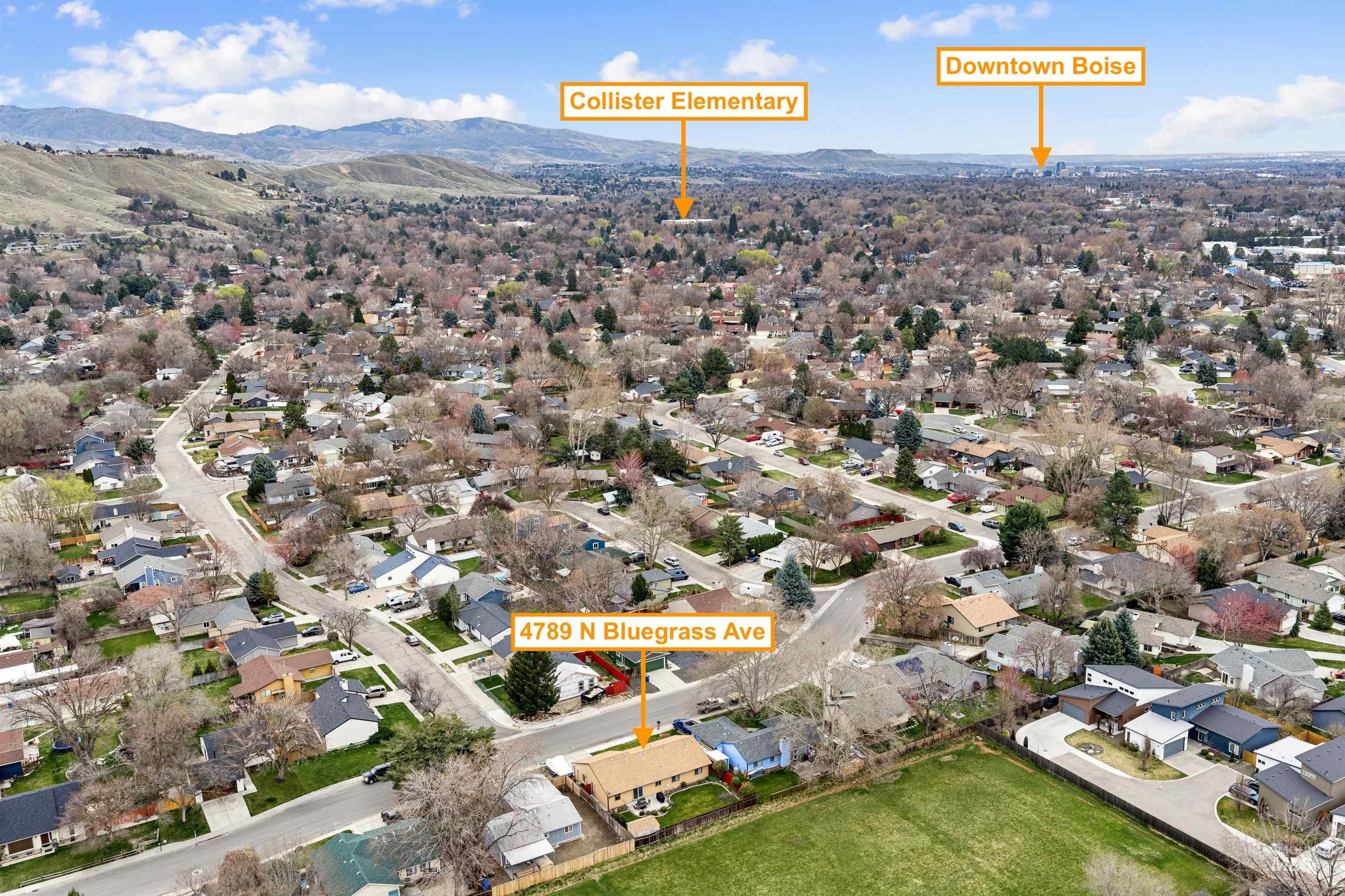 4789 N Bluegrass Ave, Boise, Idaho 83703, 3 Bedrooms, 2 Bathrooms, Residential For Sale, Price $450,000,MLS 98978469