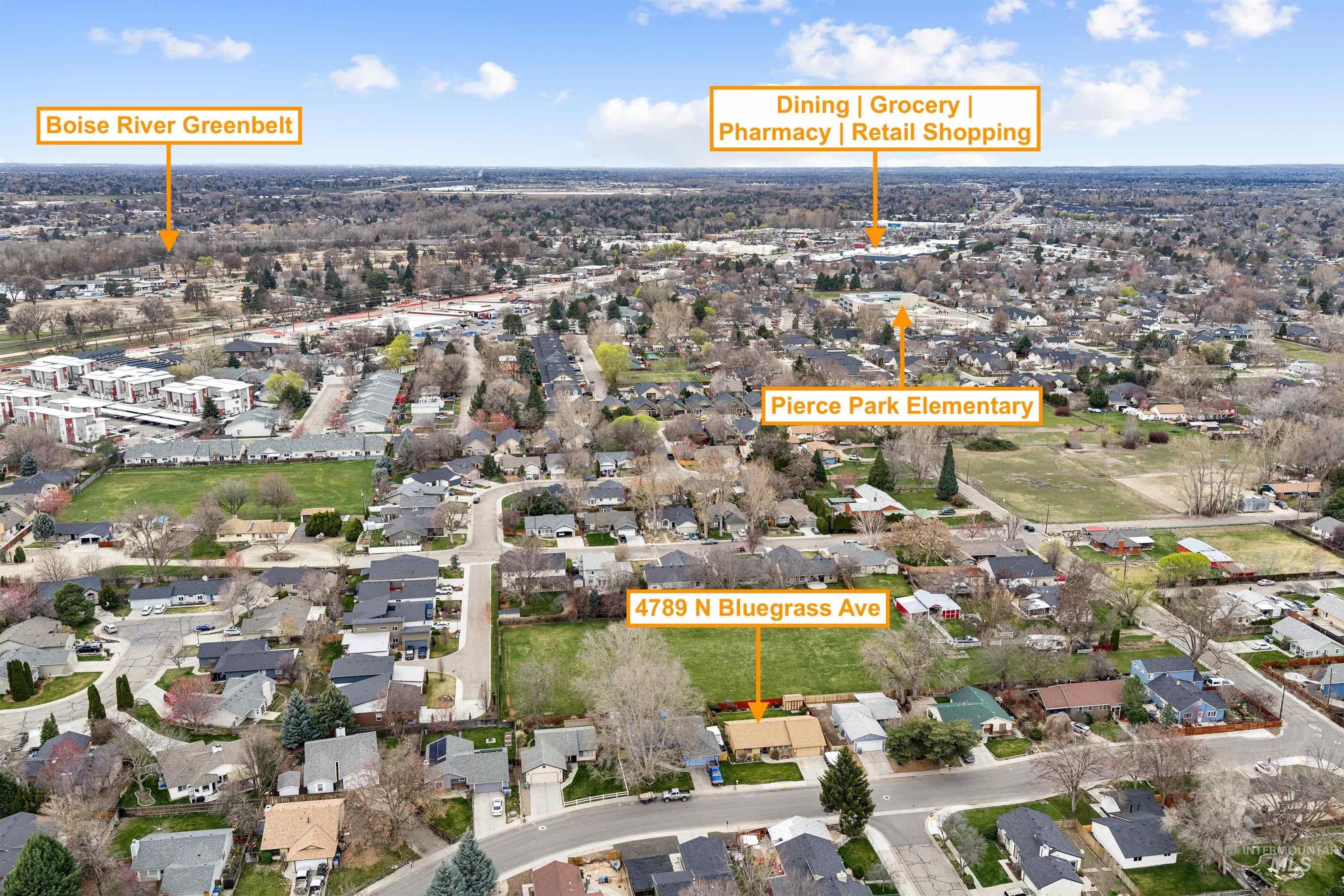 4789 N Bluegrass Ave, Boise, Idaho 83703, 3 Bedrooms, 2 Bathrooms, Residential For Sale, Price $450,000,MLS 98978469