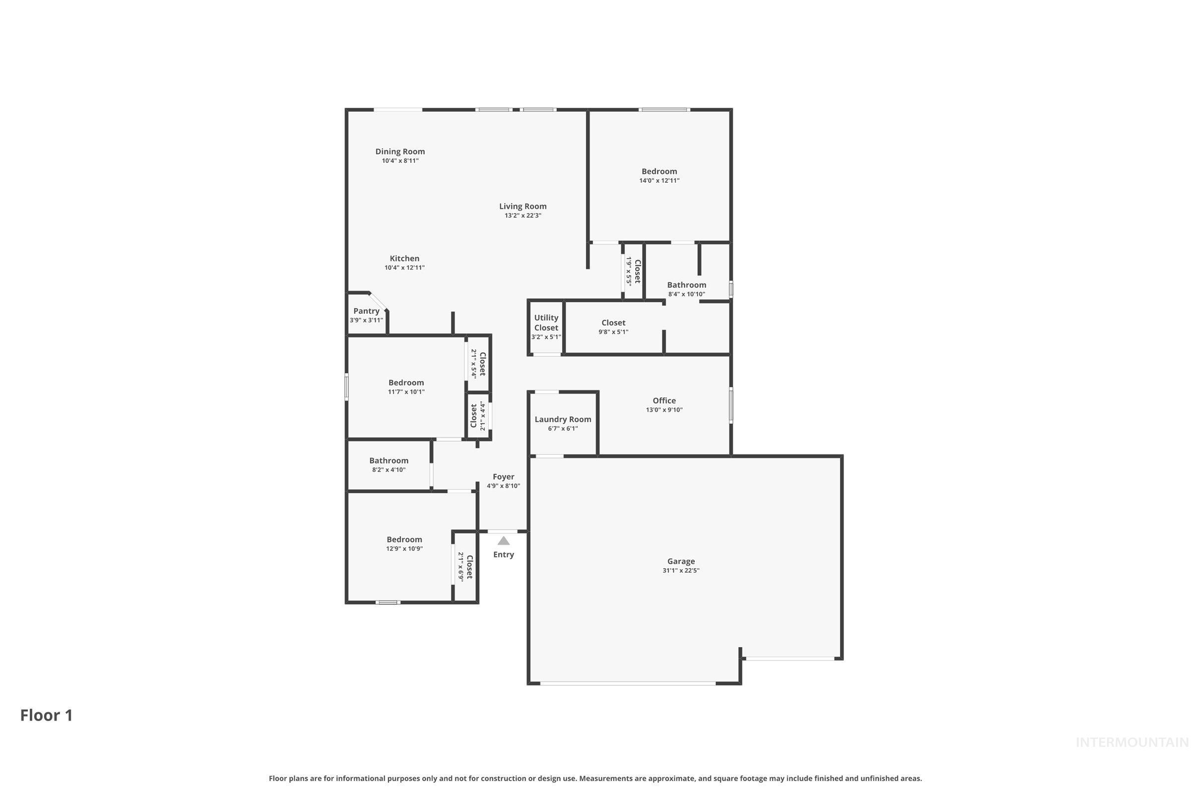 910 SW Miner St, Mountain Home, Idaho 83647, 3 Bedrooms, 2 Bathrooms, Residential For Sale, Price $387,000, 98978478