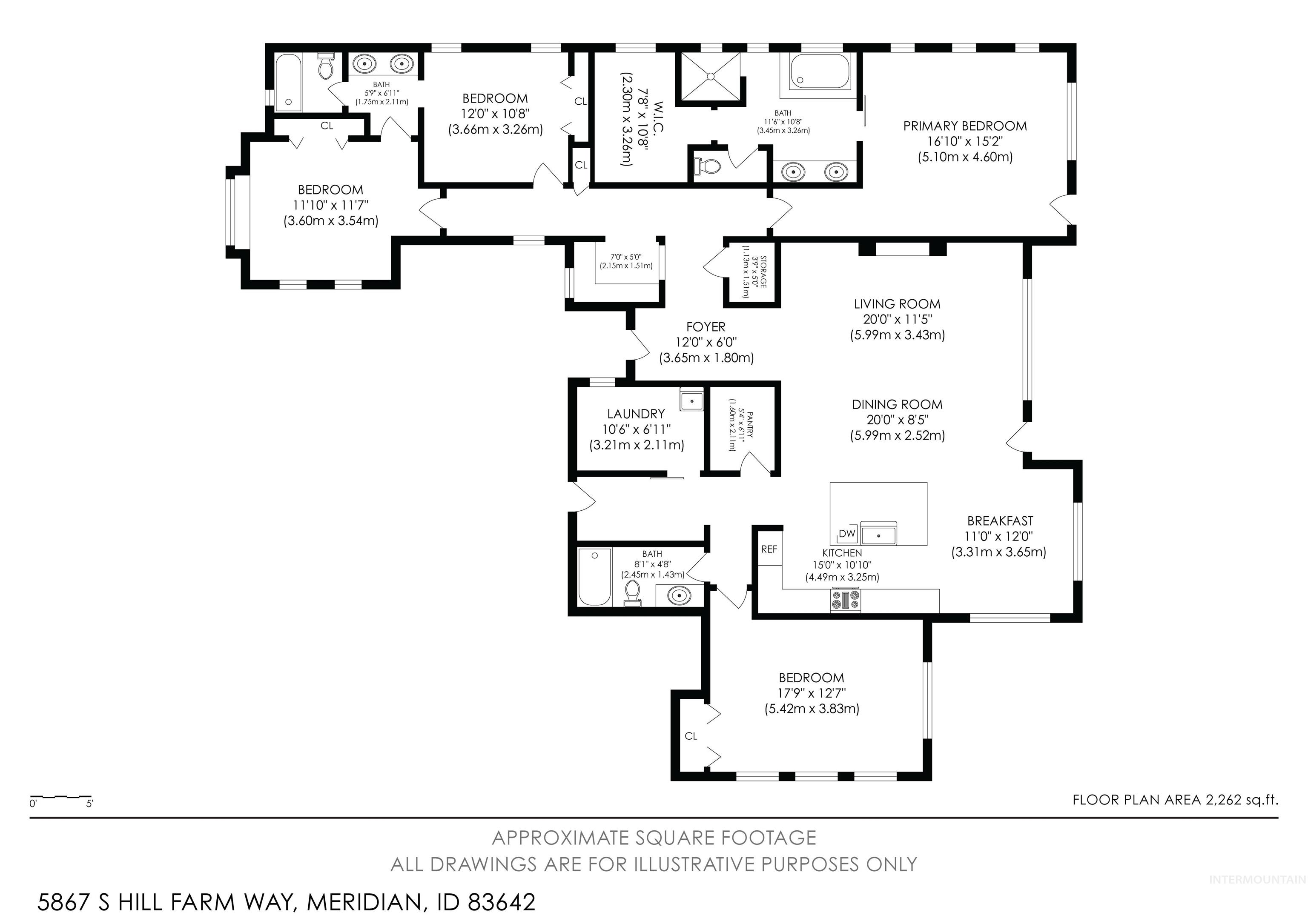 5867 S Hill Farm Way, Meridian, Idaho 83642, 4 Bedrooms, 3 Bathrooms, Residential For Sale, Price $749,900, 98978590
