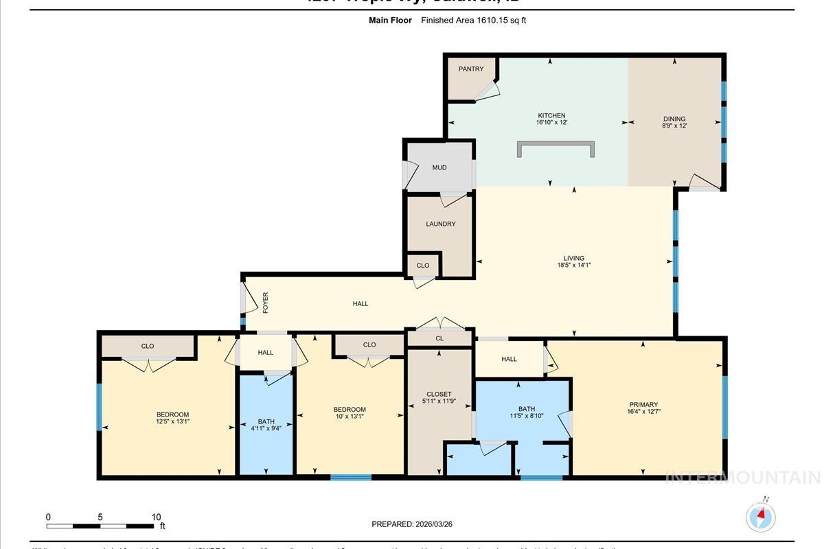 4207 Tropic Way, Caldwell, Idaho 83607, 3 Bedrooms, 2 Bathrooms, Residential For Sale, Price $429,880,MLS 98978712