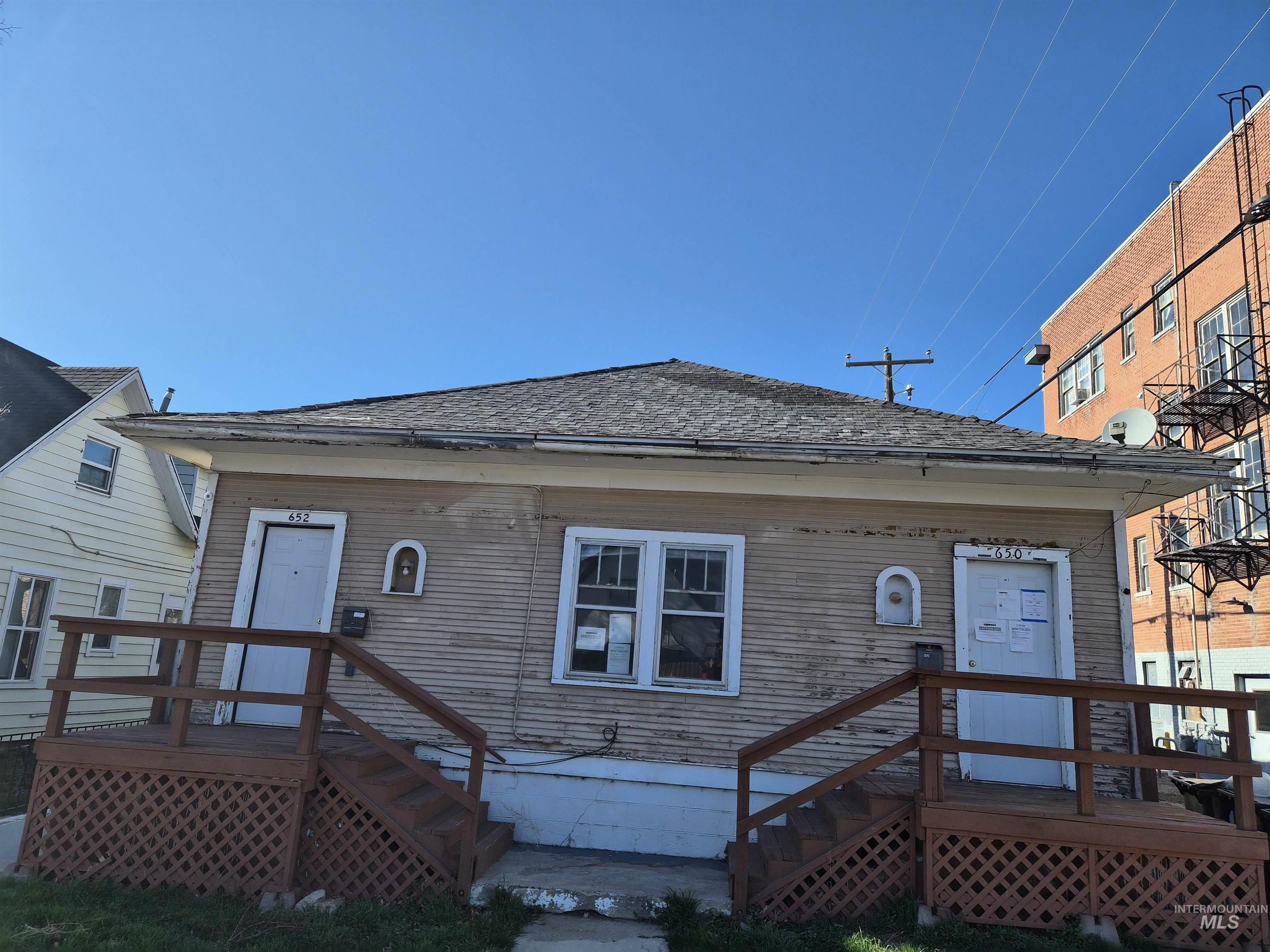 650 - 652 W Lander St., Pocatello, Idaho 83204, 1 Bedroom, 1 Bathroom, Residential Income For Sale, Price $214,900, 98978741