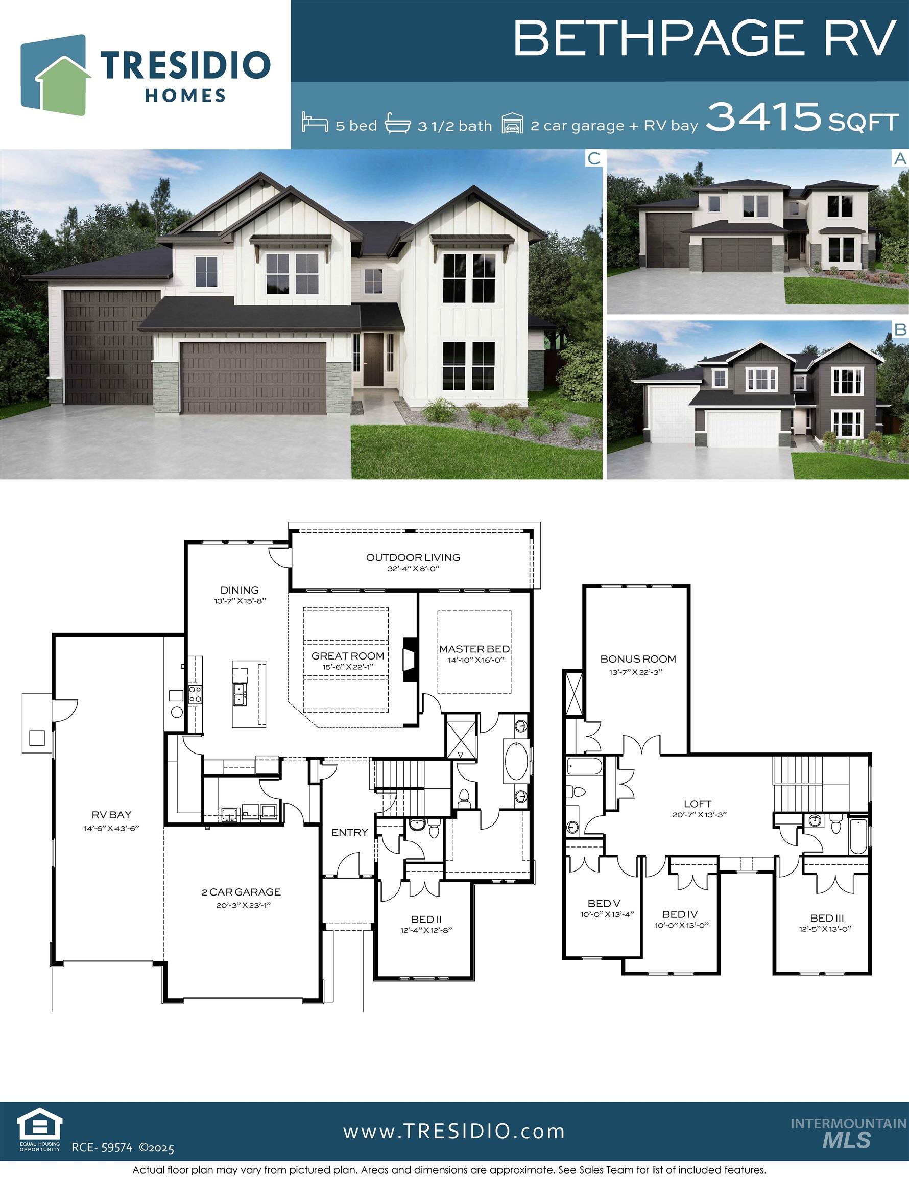 2033 E Blakehurst St., Kuna, Idaho 83634, 5 Bedrooms, 3.5 Bathrooms, Residential For Sale, Price $949,880, 98979197