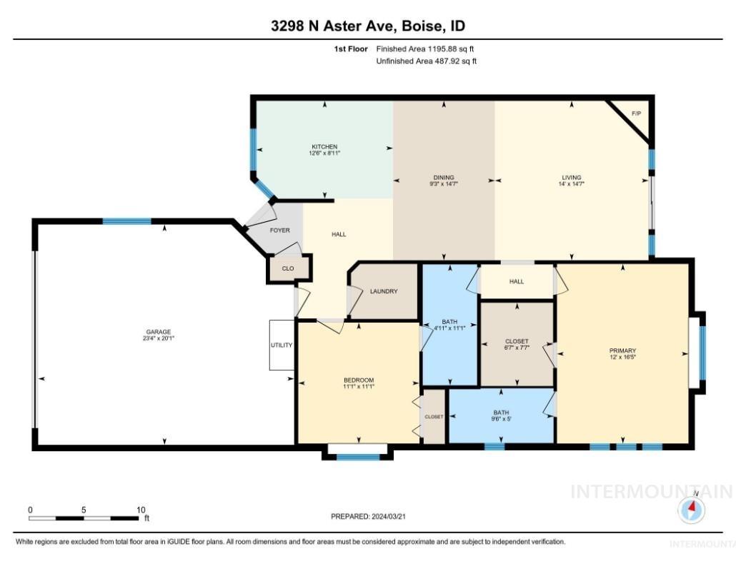 3298 N Aster Ave, Boise, Idaho 83704, 2 Bedrooms, 2 Bathrooms, Residential For Sale, Price $368,900,MLS 98979327