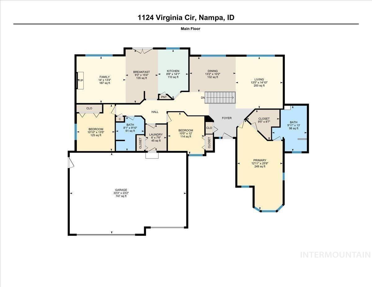 1124 Virginia Circle, Nampa, Idaho 83687-8670, 6 Bedrooms, 3 Bathrooms, Residential For Sale, Price $992,000, 98979546