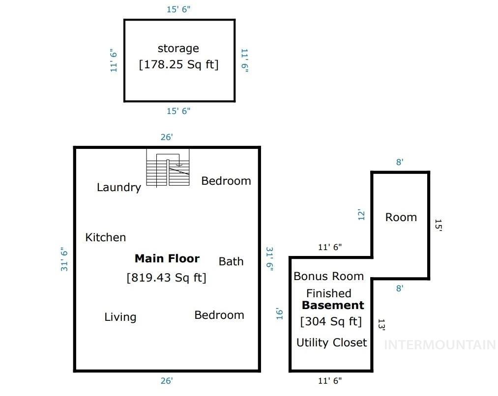 105 N Midland Blvd., Nampa, Idaho 83651, 2 Bedrooms, 1 Bathroom, Residential For Sale, Price $299,000,MLS 98979556