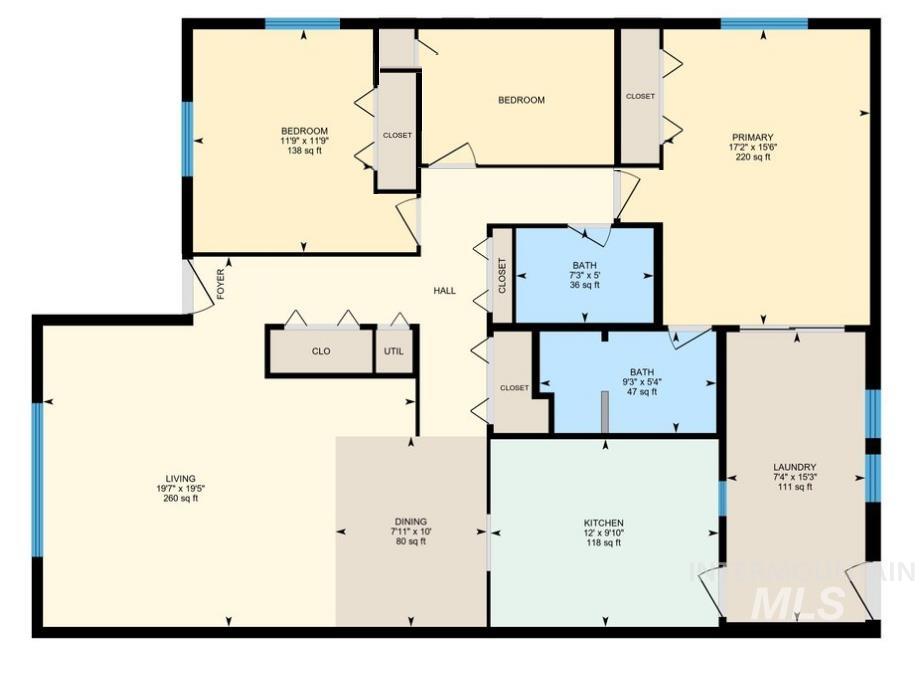 1161 S Abbey Circle, Boise, Idaho 83705-2074, 3 Bedrooms, 2 Bathrooms, Residential For Sale, Price $337,000, 98979614