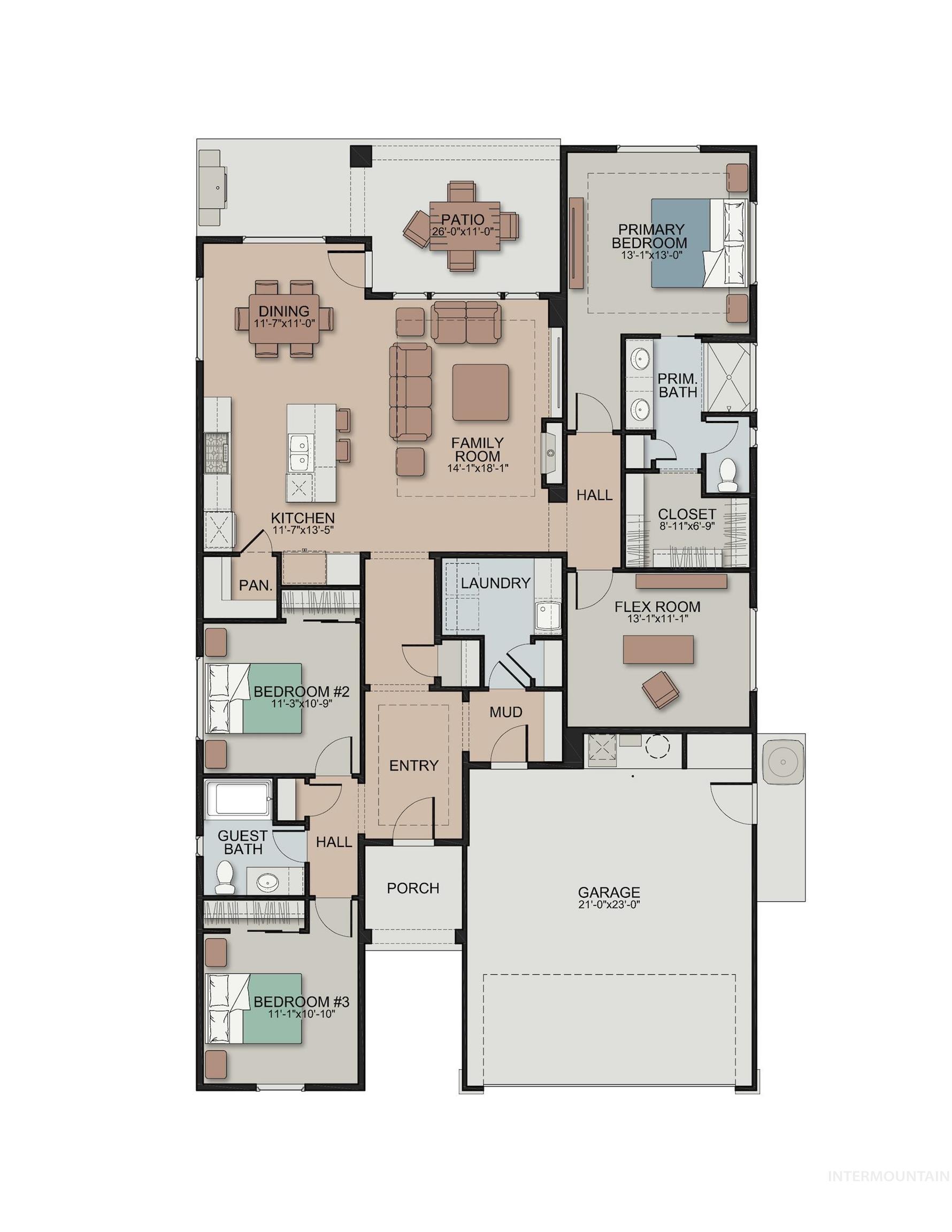 983 E Crescendo St, Meridian, Idaho 83642, 3 Bedrooms, 2 Bathrooms, Residential For Sale, Price $619,900,MLS 98979685