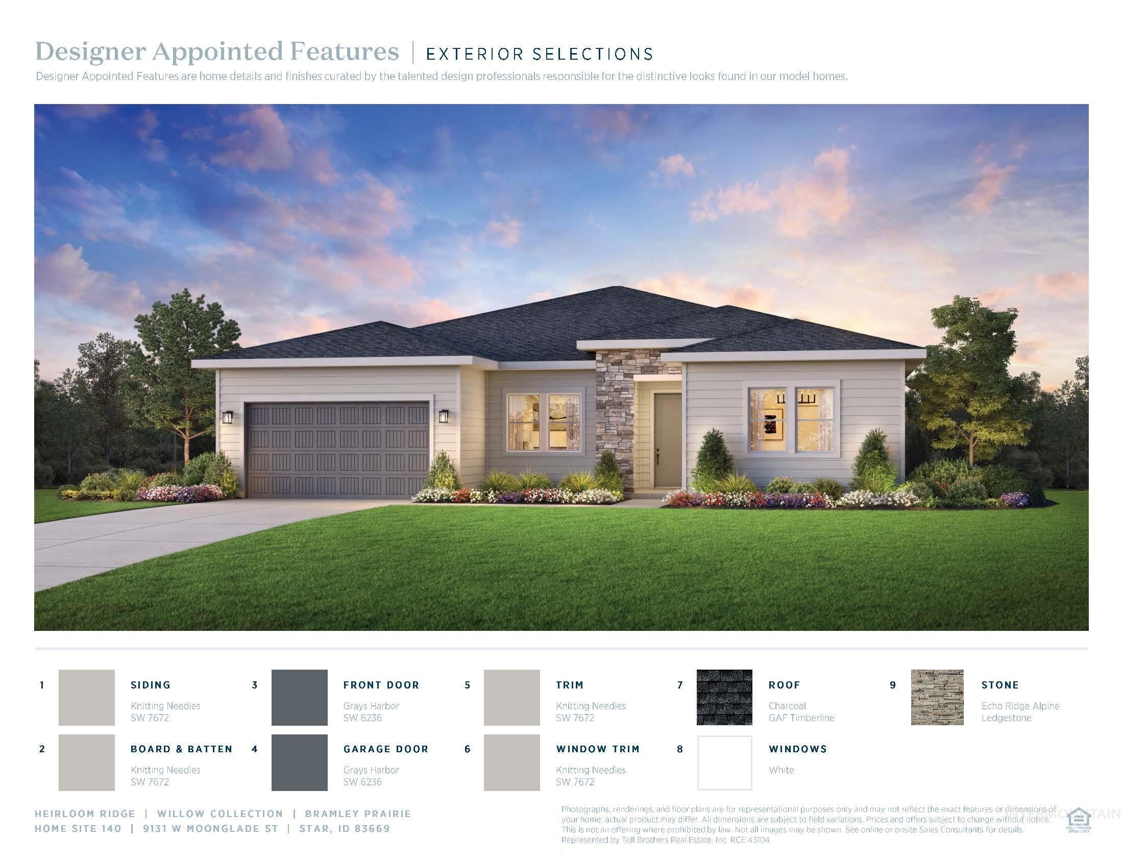 9131 W Moonglade St, Star, Idaho 83669, 3 Bedrooms, 2.5 Bathrooms, Residential For Sale, Price $654,000, 98979746