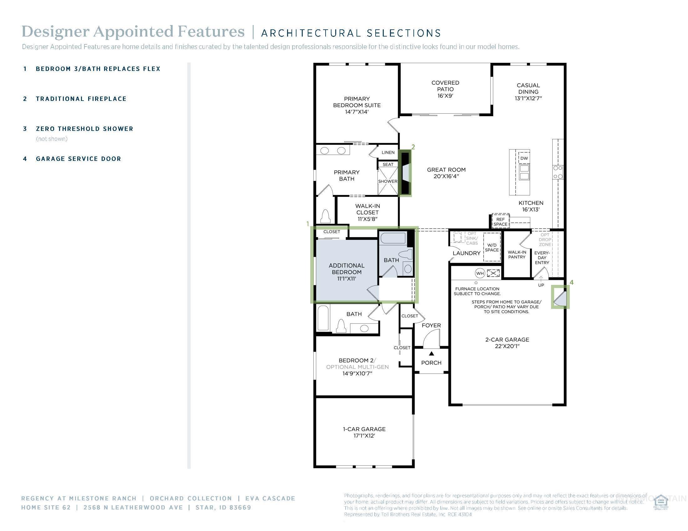 2568 N Leatherwood Ave, Star, Idaho 83669, 3 Bedrooms, 3 Bathrooms, Residential For Sale, Price $644,000,MLS 98979875