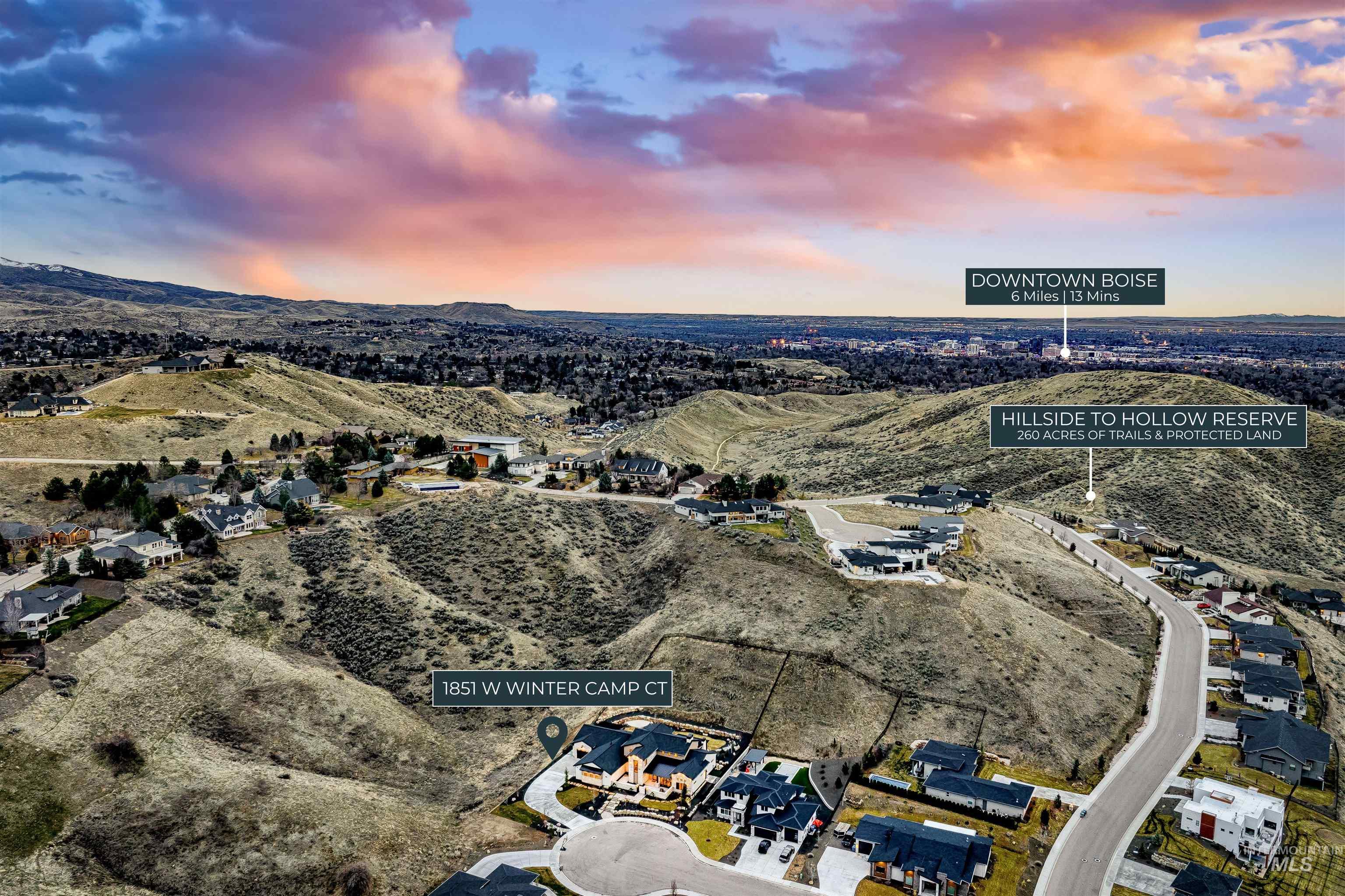 1851 W Winter Camp Ct, Boise, Idaho 83703, 4 Bedrooms, 5 Bathrooms, Residential For Sale, Price $3,549,000,MLS 98979965