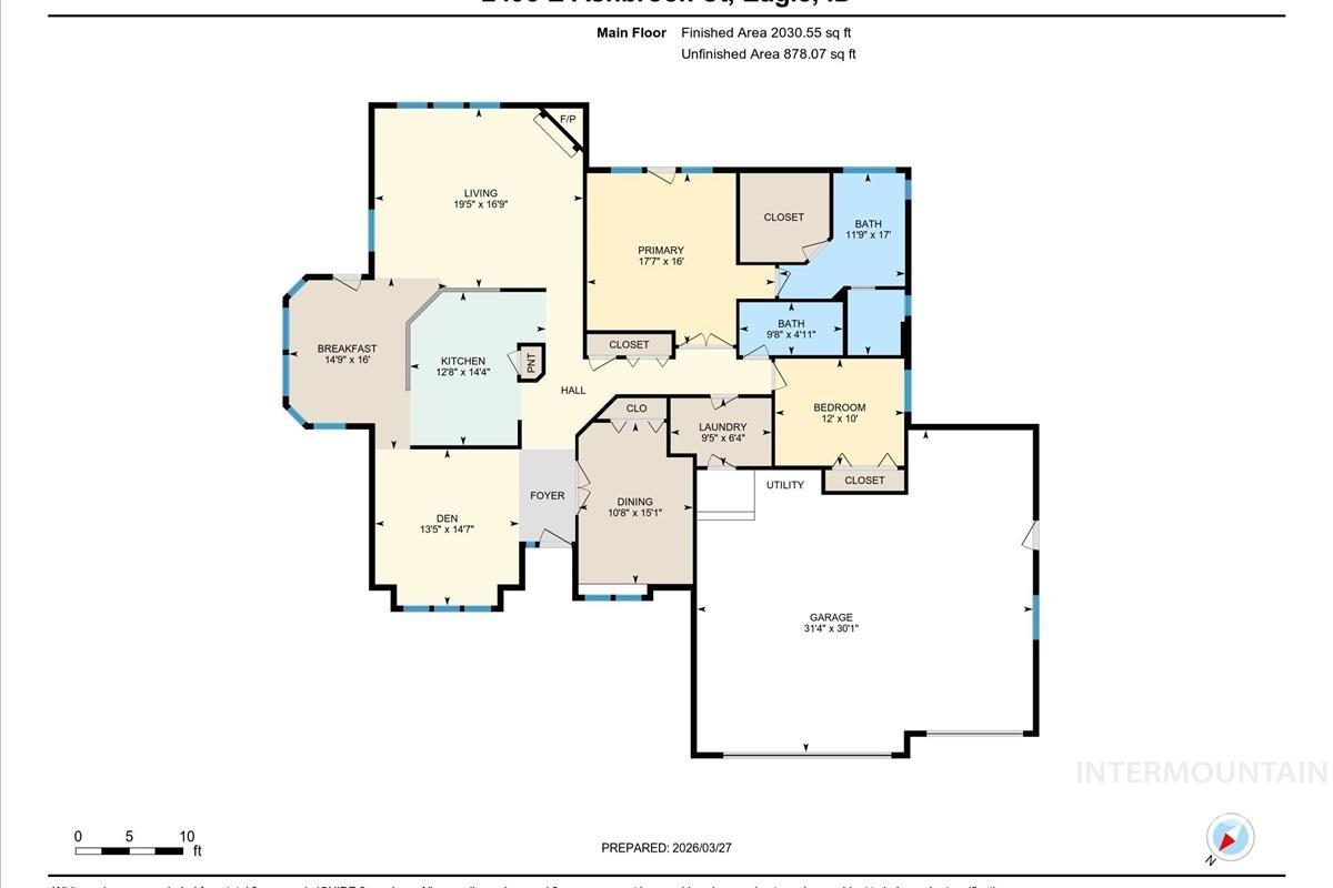 2495 E Ashbrook Ct, Eagle, Idaho 83616, 3 Bedrooms, 2 Bathrooms, Residential For Sale, Price $599,900,MLS 98980020