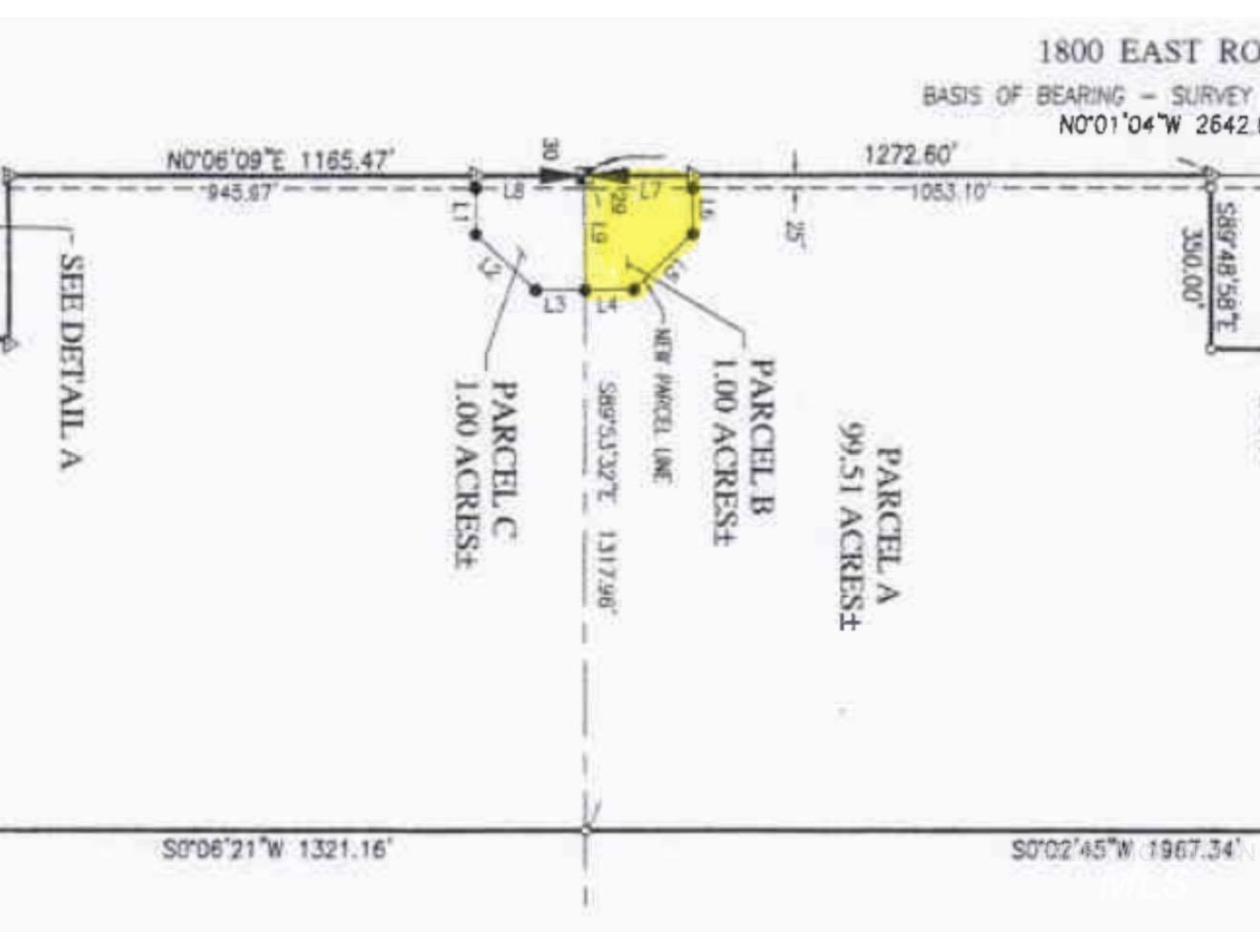 TBD 1800 Parcel B, Wendell, Idaho 83335, Land For Sale, Price $95,000, 98980051