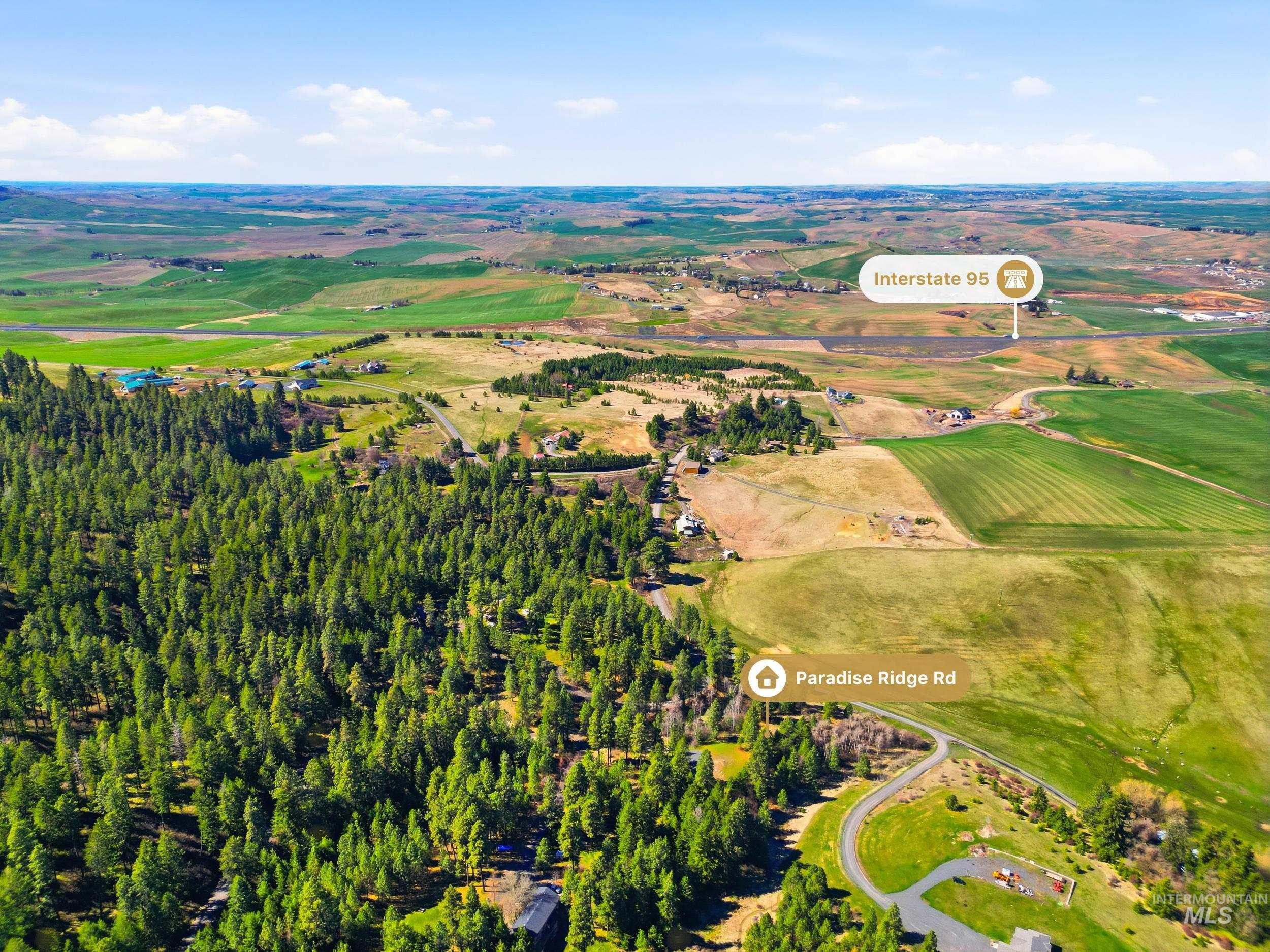 1114 Paradise Ridge Road, Moscow, Idaho 83843, Land For Sale, Price $349,000,MLS 98980093