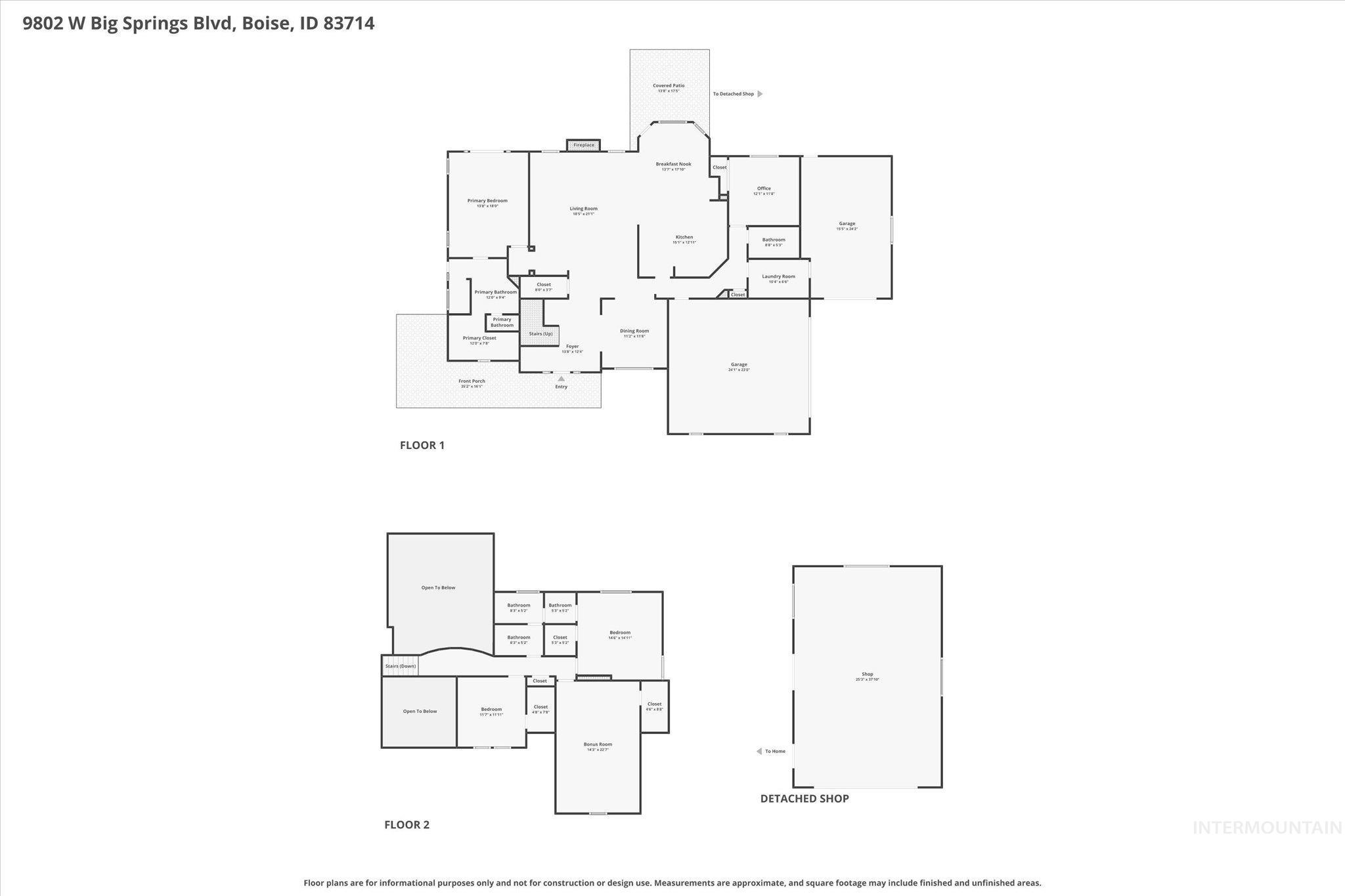 9802 W Big Springs Blvd., Boise, Idaho 83714, 4 Bedrooms, 3 Bathrooms, Residential For Sale, Price $999,999,MLS 98980147