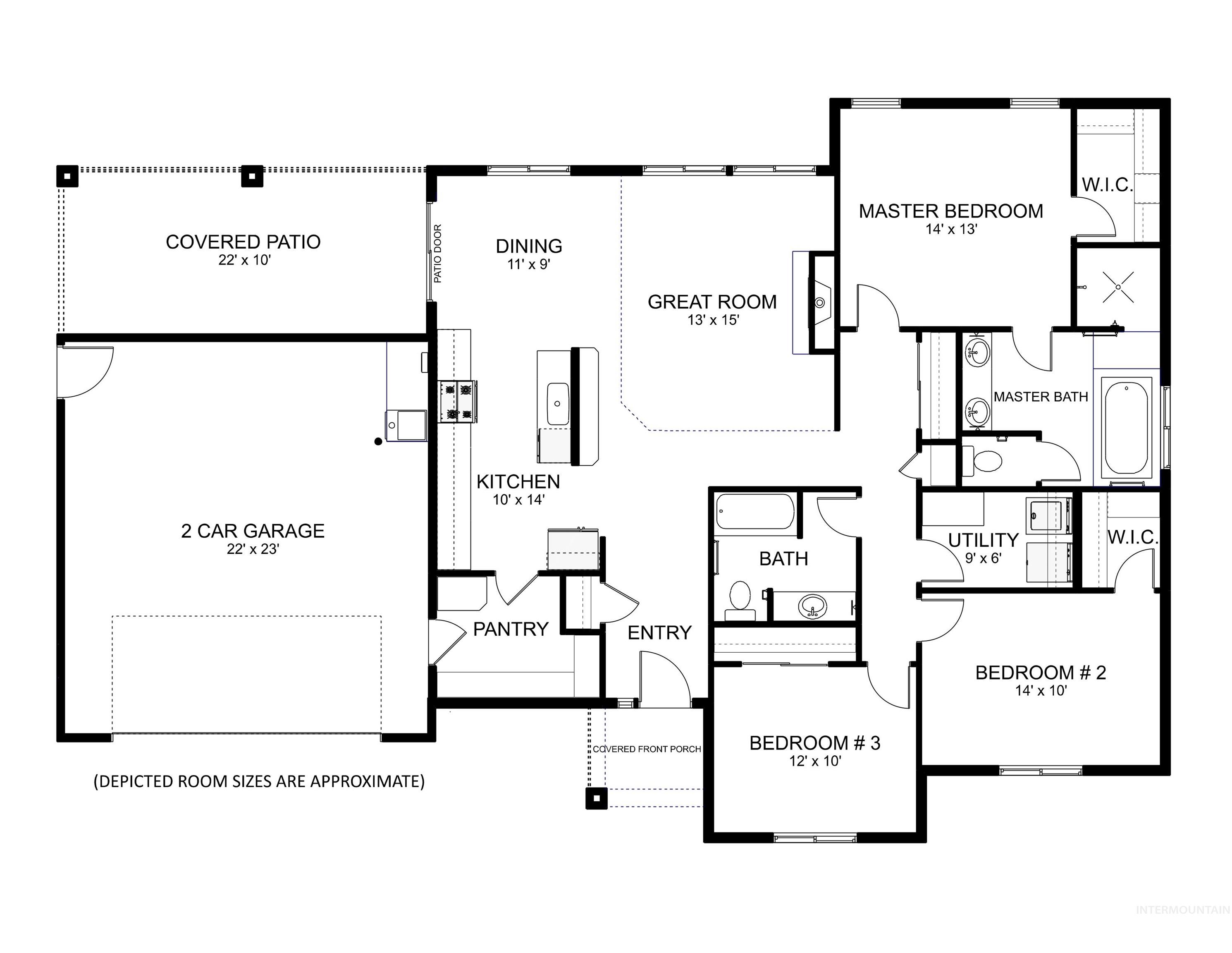 614 Brown Bear Way, Fruitland, Idaho 83619, 3 Bedrooms, 2 Bathrooms, Residential For Sale, Price $415,599,MLS 98980326