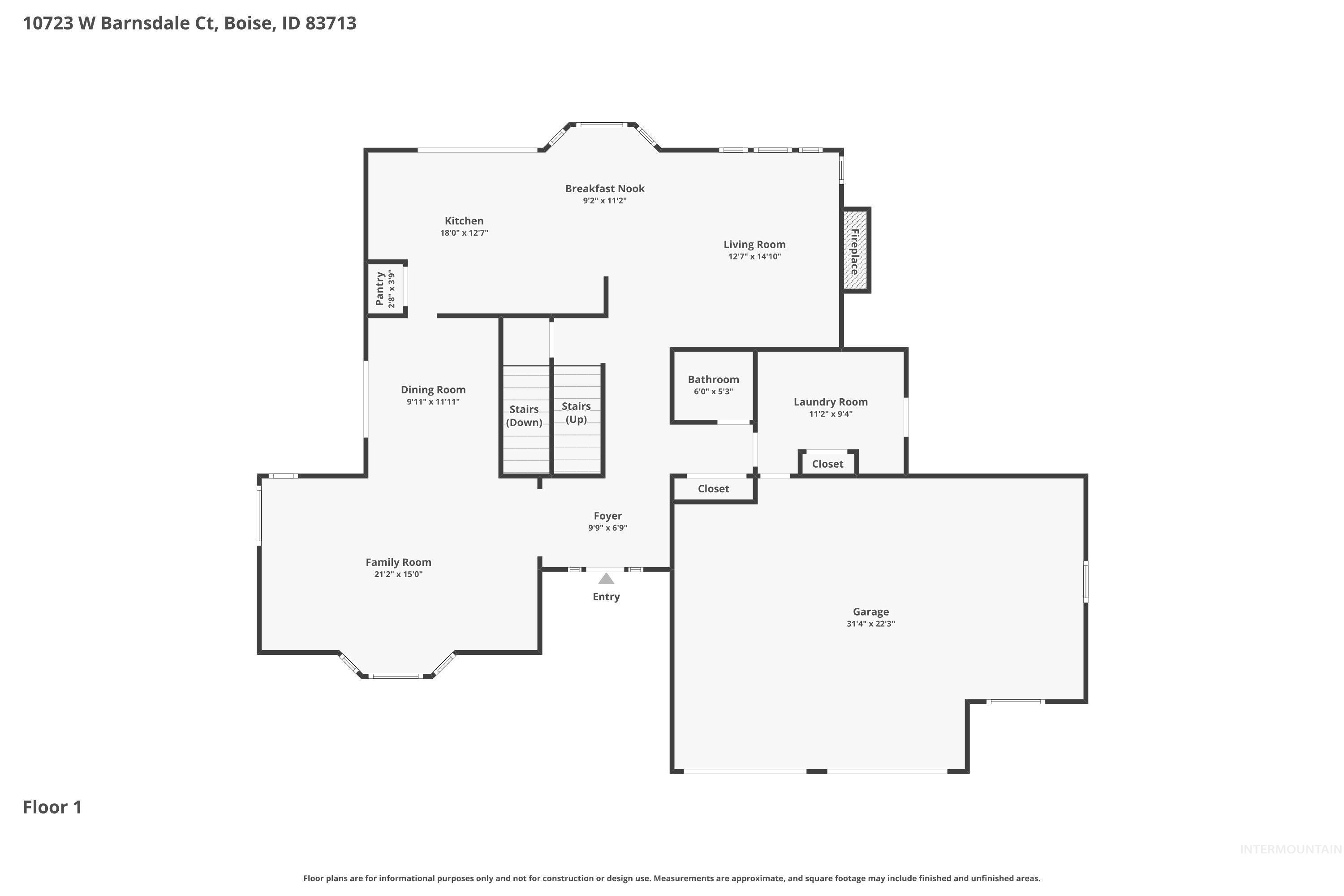 10723 W Barnsdale Ct, Boise, Idaho 83713, 4 Bedrooms, 2.5 Bathrooms, Residential For Sale, Price $750,000,MLS 98980335