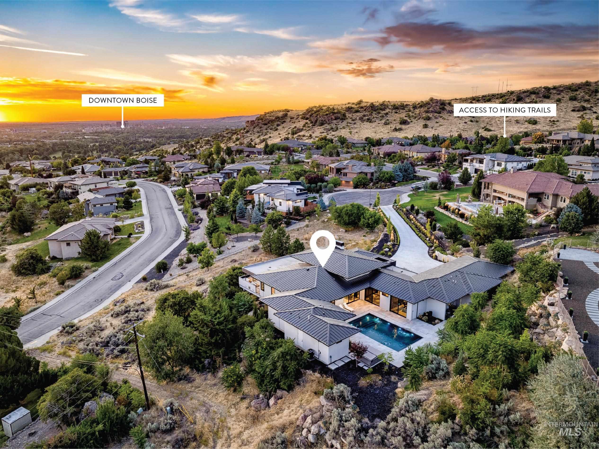 2813 E Hard Rock Drive, Boise, Idaho 83712, 4 Bedrooms, 4.5 Bathrooms, Residential For Sale, Price $3,475,000,MLS 98980363