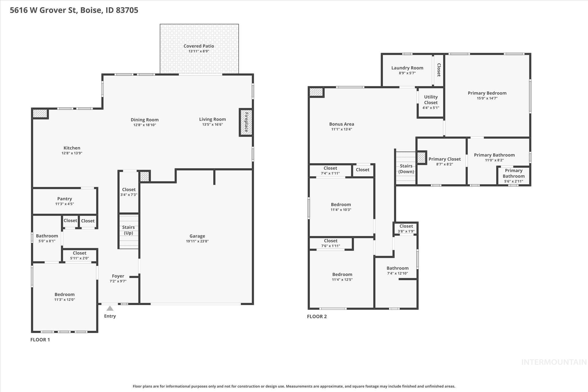 5616 W Grover St, Boise, Idaho 83705, 4 Bedrooms, 3 Bathrooms, Residential For Sale, Price $799,800,MLS 98980481