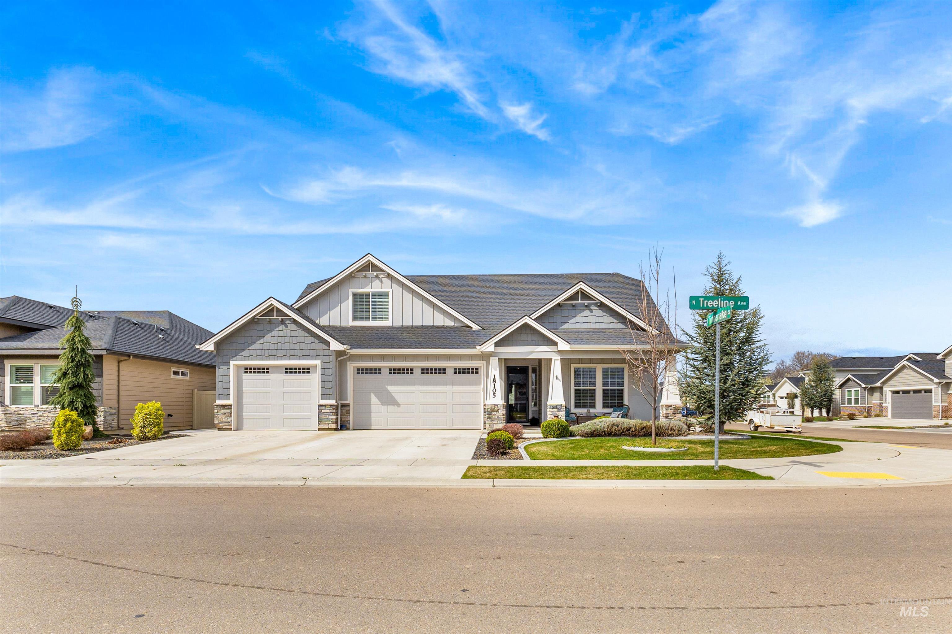 18105 N Treeline, Nampa, Idaho 83687, 4 Bedrooms, 3 Bathrooms, Residential For Sale, Price $599,999, 98980550