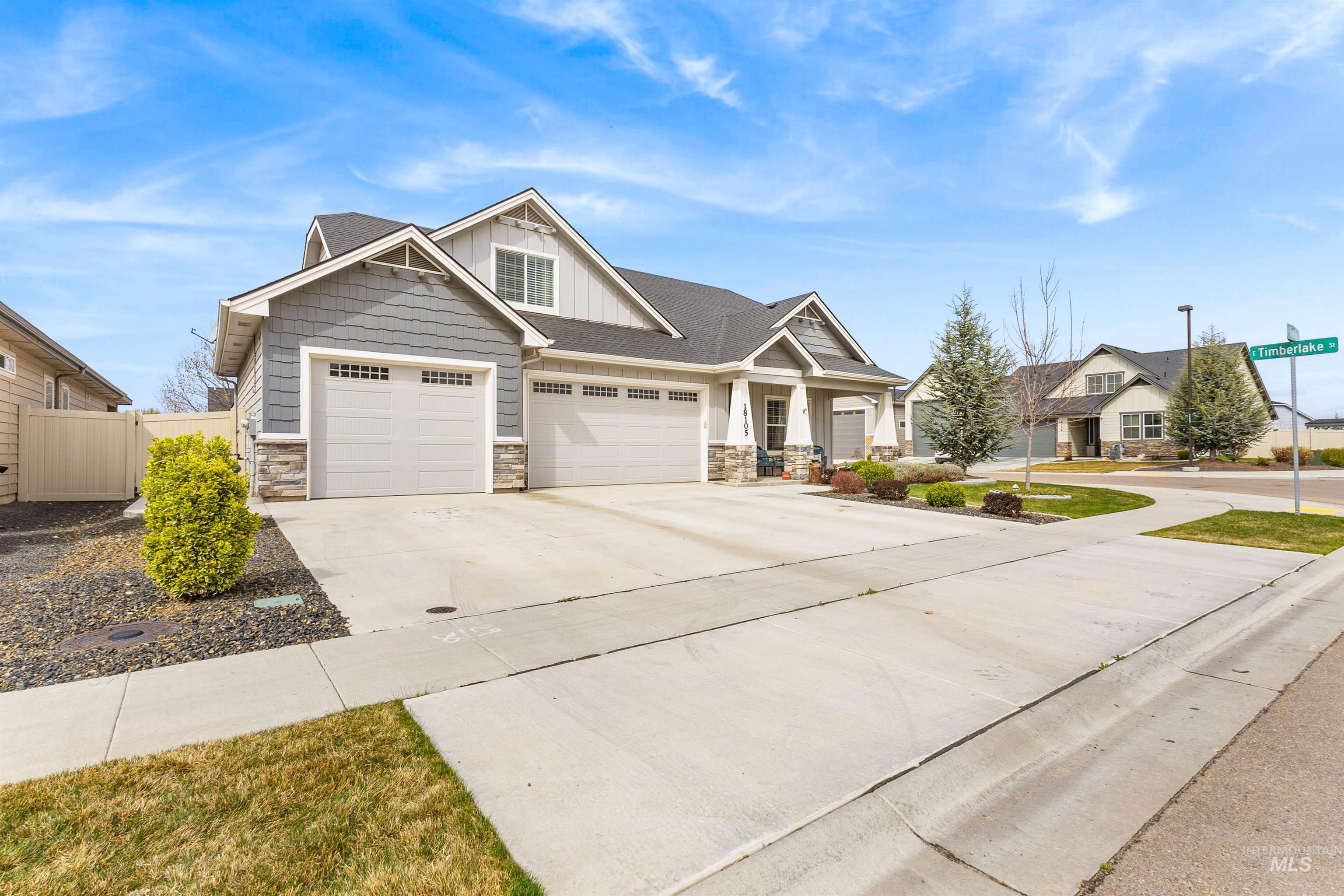18105 N Treeline, Nampa, Idaho 83687, 4 Bedrooms, 3 Bathrooms, Residential For Sale, Price $599,999, 98980550