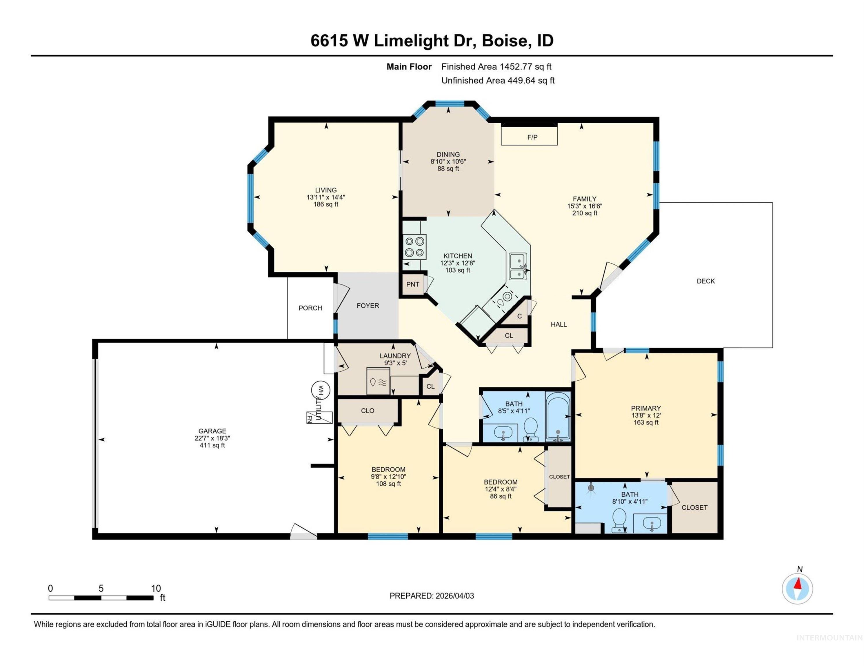 6615 W Limelight Dr, Boise, Idaho 83714, 3 Bedrooms, 2 Bathrooms, Residential For Sale, Price $499,900,MLS 98980645