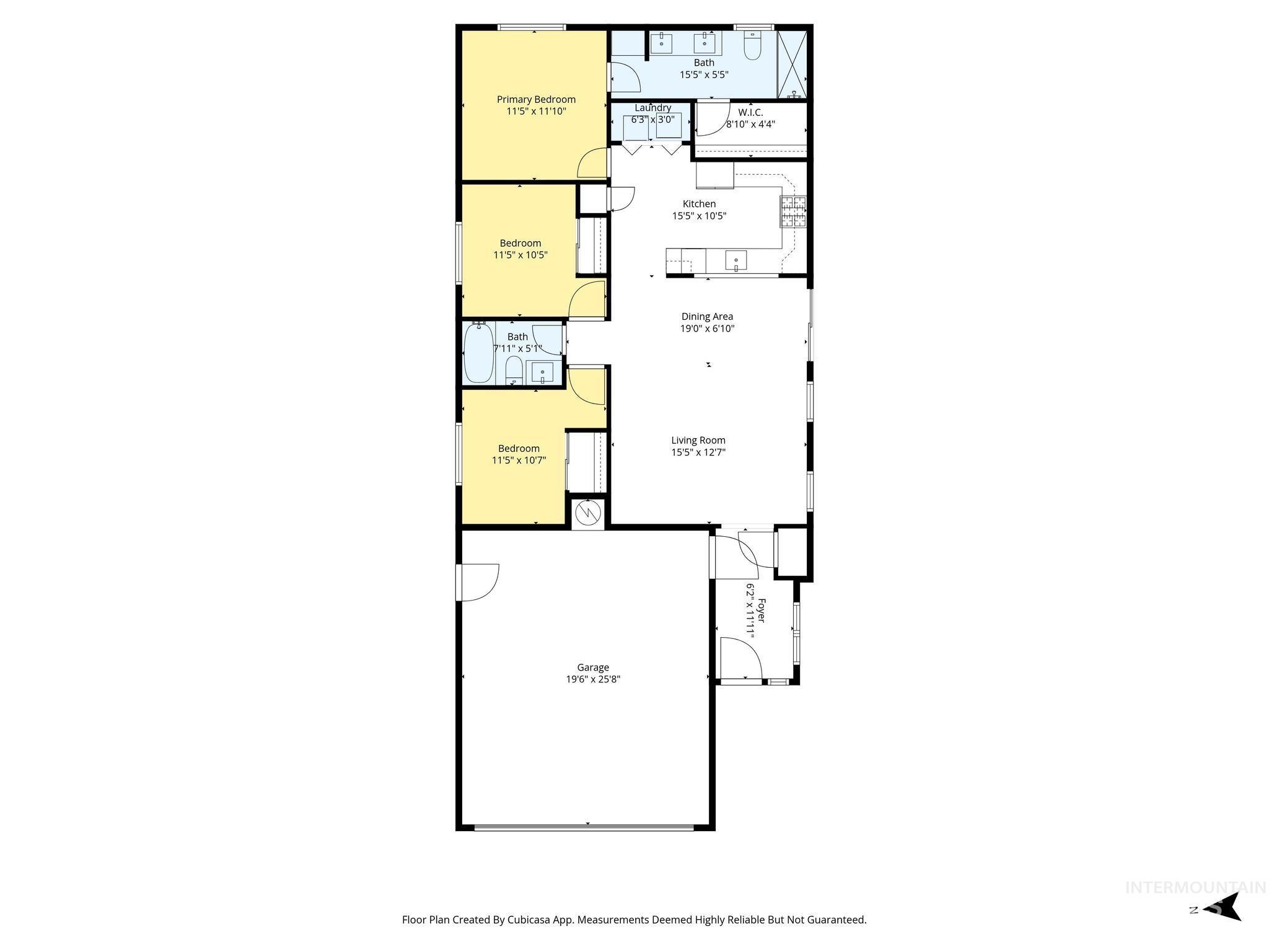 3466 S Garibaldi Pl, Meridian, Idaho 83642, 3 Bedrooms, 2 Bathrooms, Residential For Sale, Price $429,900,MLS 98980734