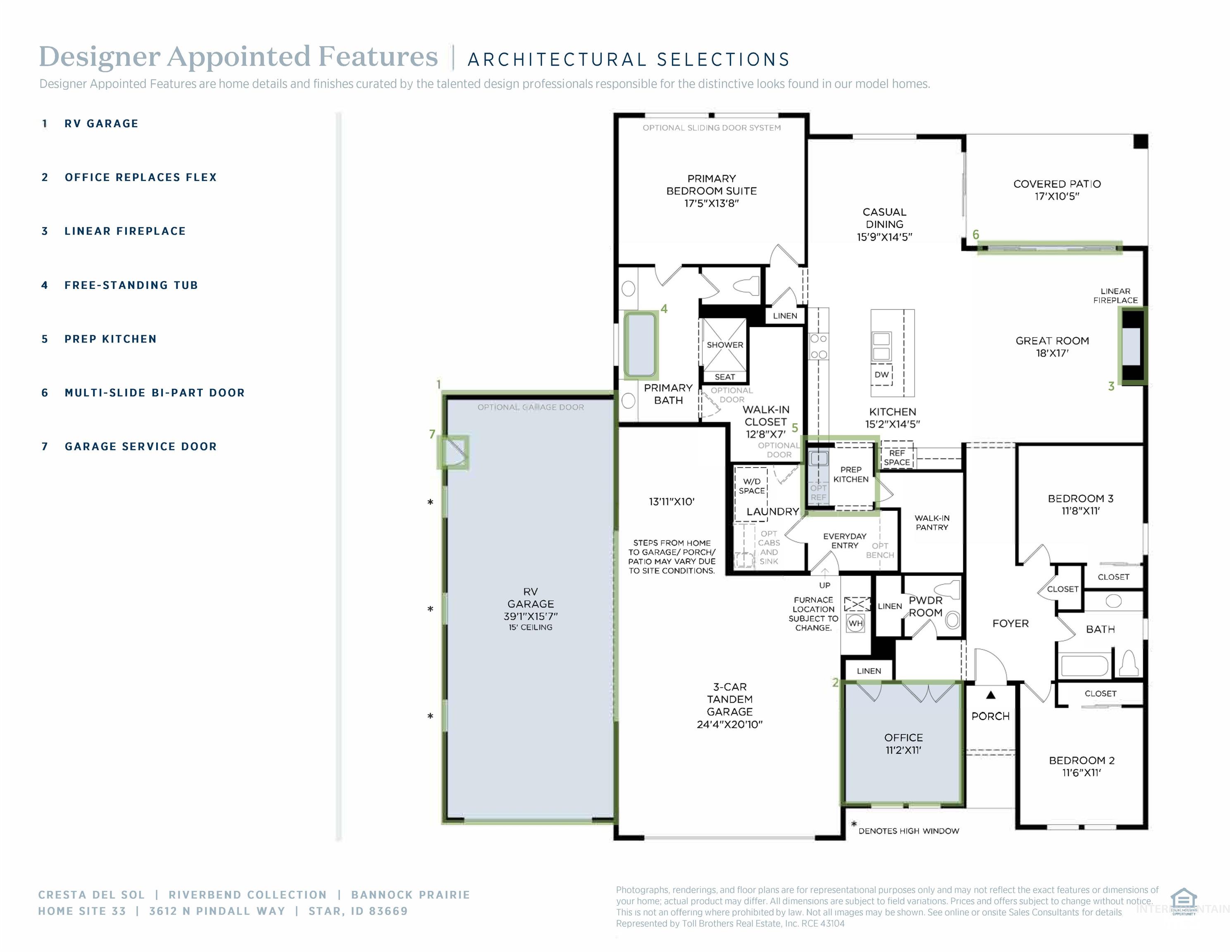 3612 N Pindall Way, Star, Idaho 83669, 3 Bedrooms, 2.5 Bathrooms, Residential For Sale, Price $789,000, 98980814