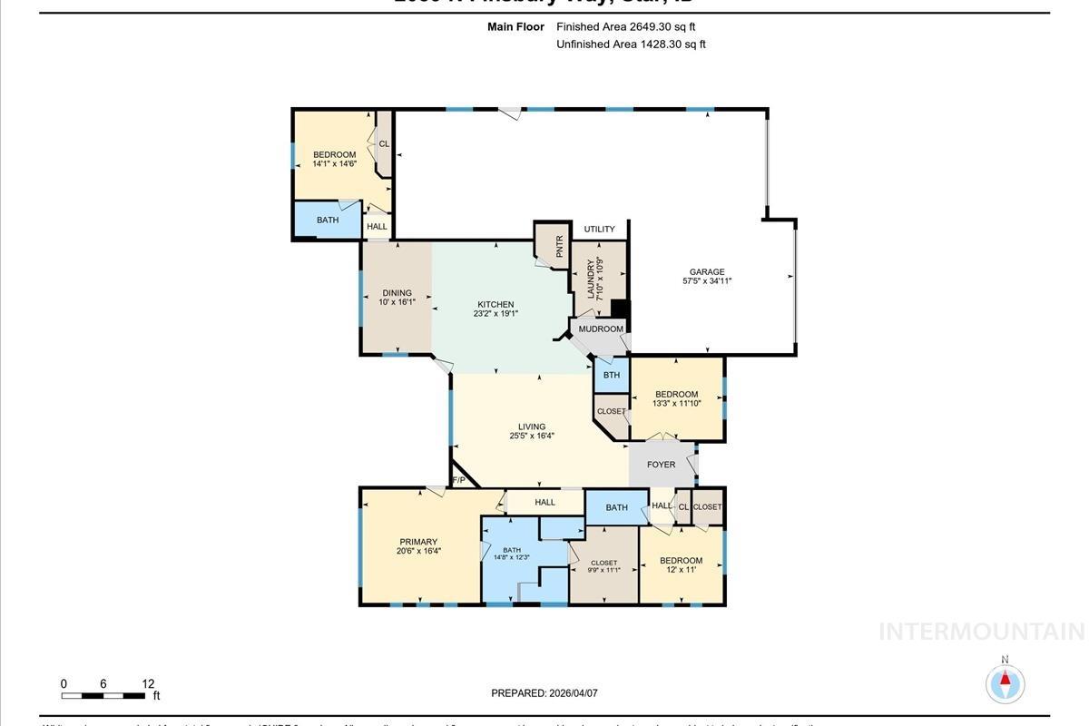 2039 N Finsbury Way, Star, Idaho 83669, 4 Bedrooms, 3.5 Bathrooms, Residential For Sale, Price $948,000, 98981094