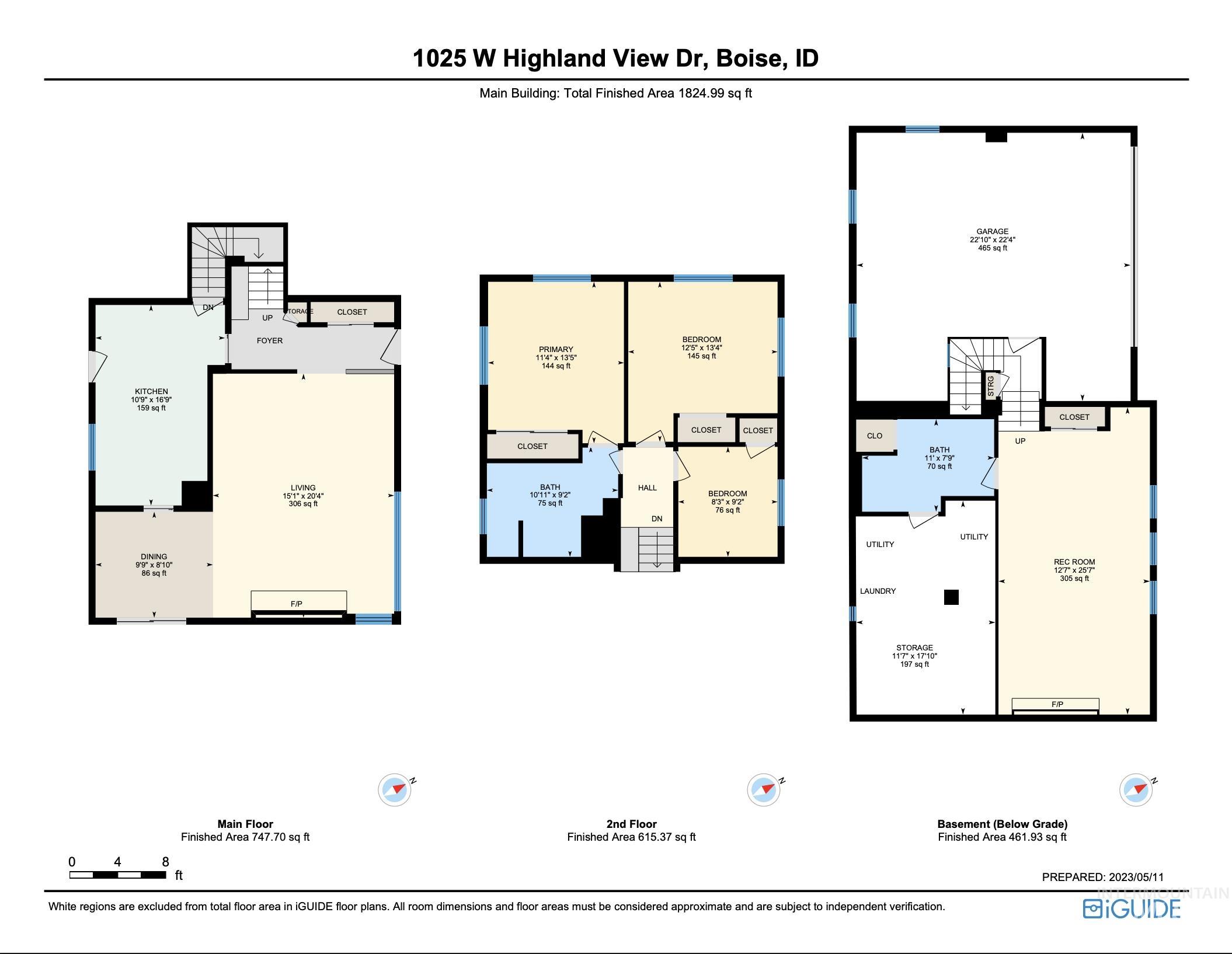 1025 W Highland View Dr, Boise, Idaho 83702, 3 Bedrooms, 2 Bathrooms, Residential For Sale, Price $750,000, 98981123